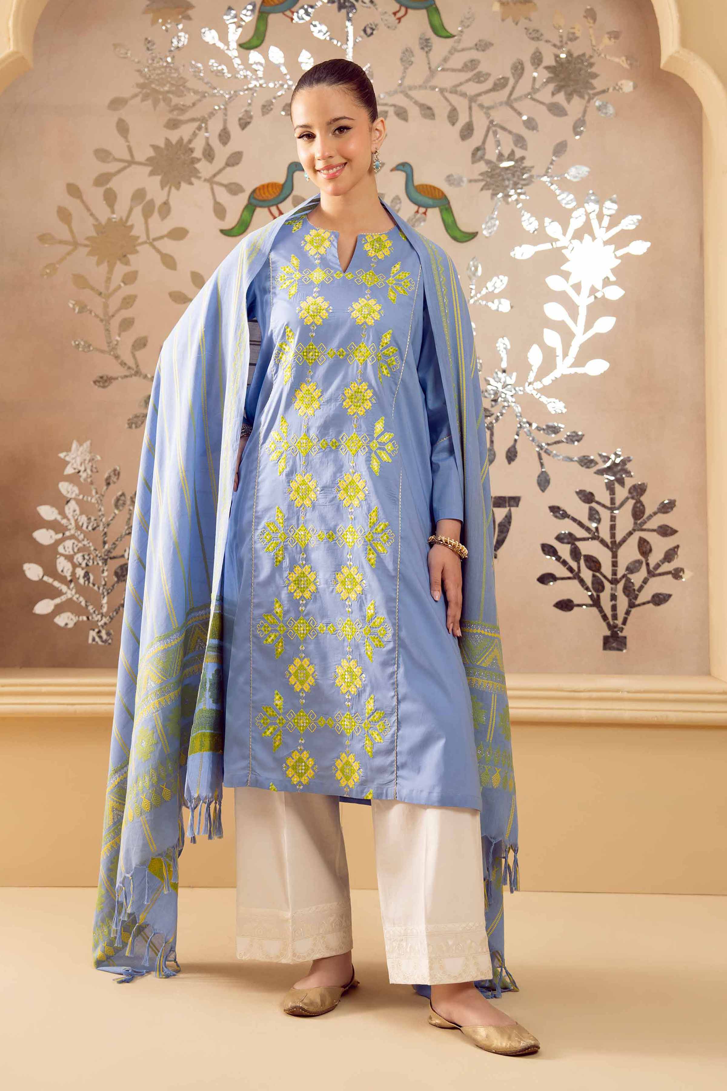 2 Piece - Embroidered Suit - PE25-292