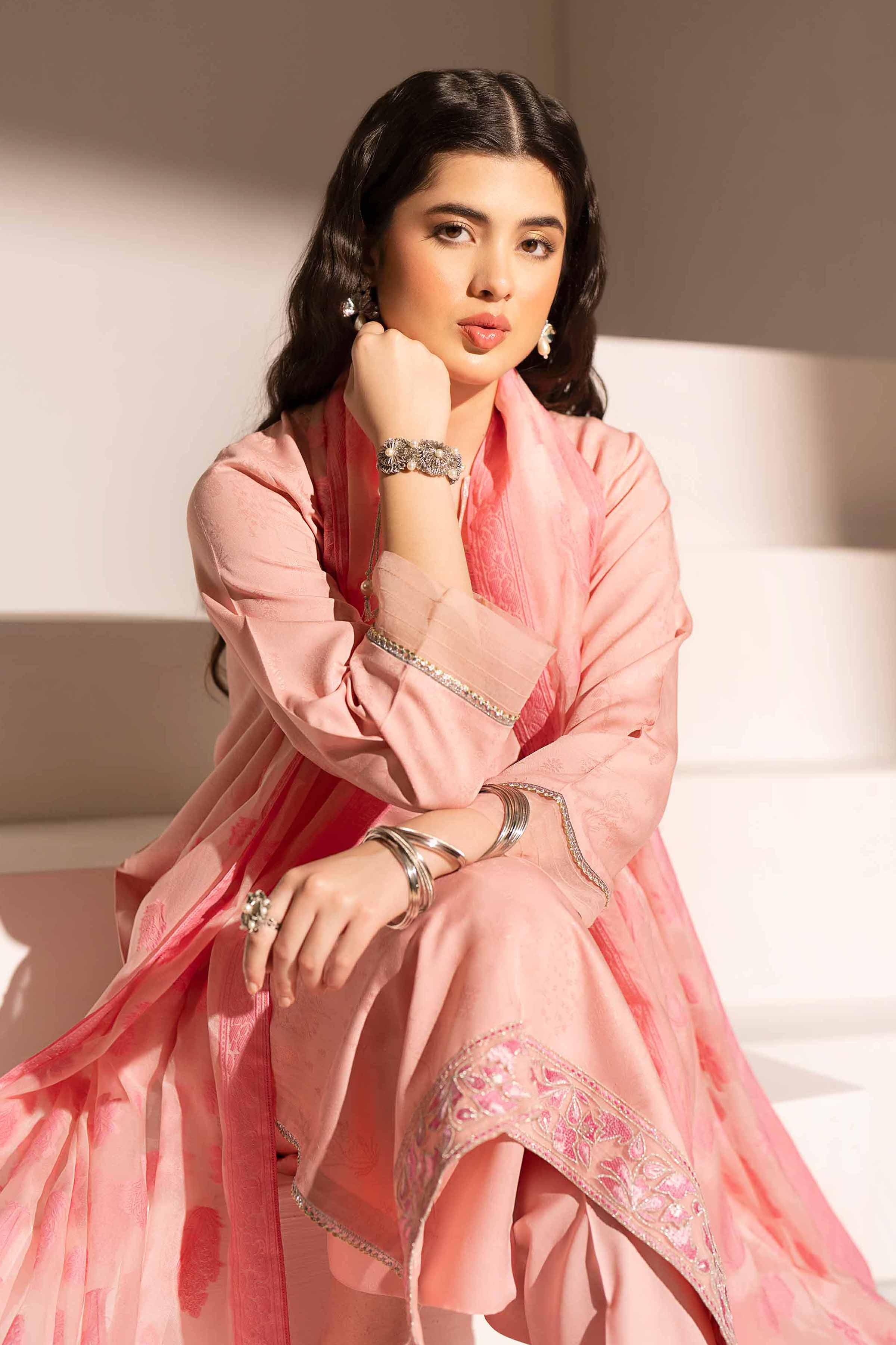 3 Piece - Embroidered Suit - PE25-342