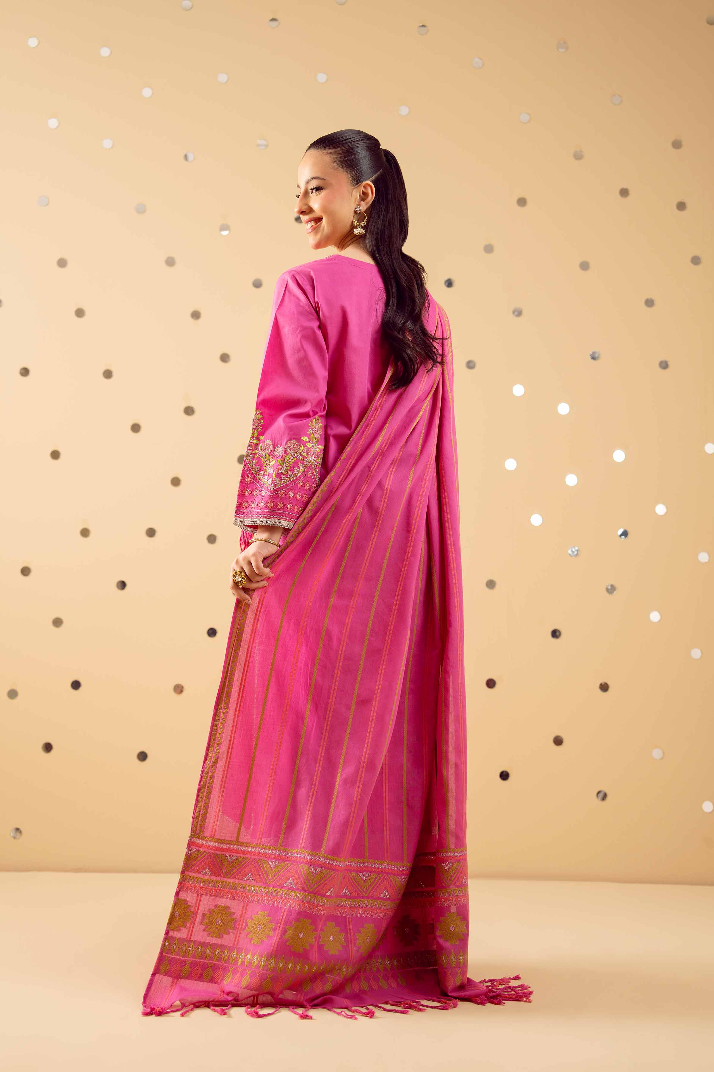 3 Piece - Embroidered Suit - PE25-371