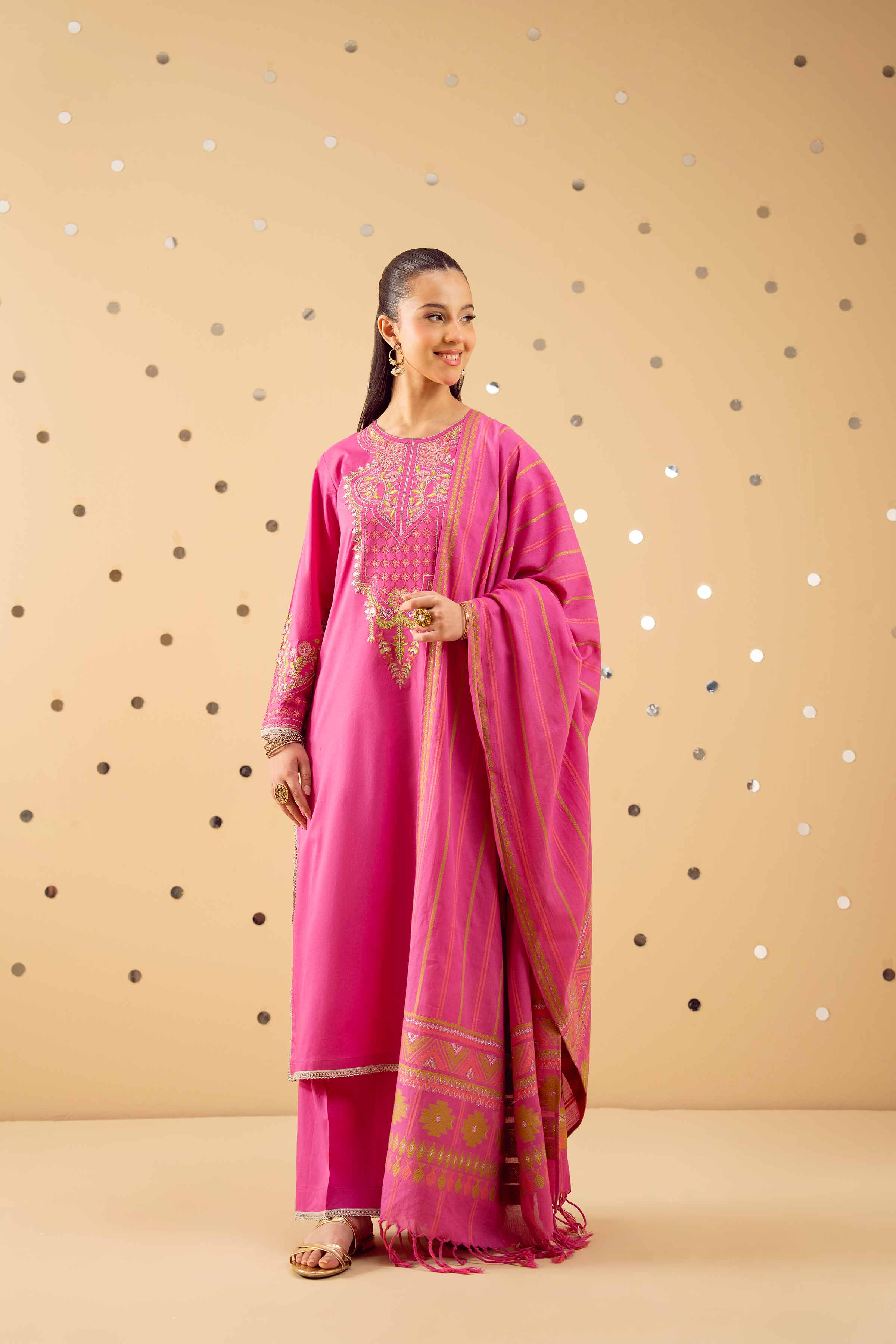 3 Piece - Embroidered Suit - PE25-371 for Women - Pret Collection | Nishat | Shop Online