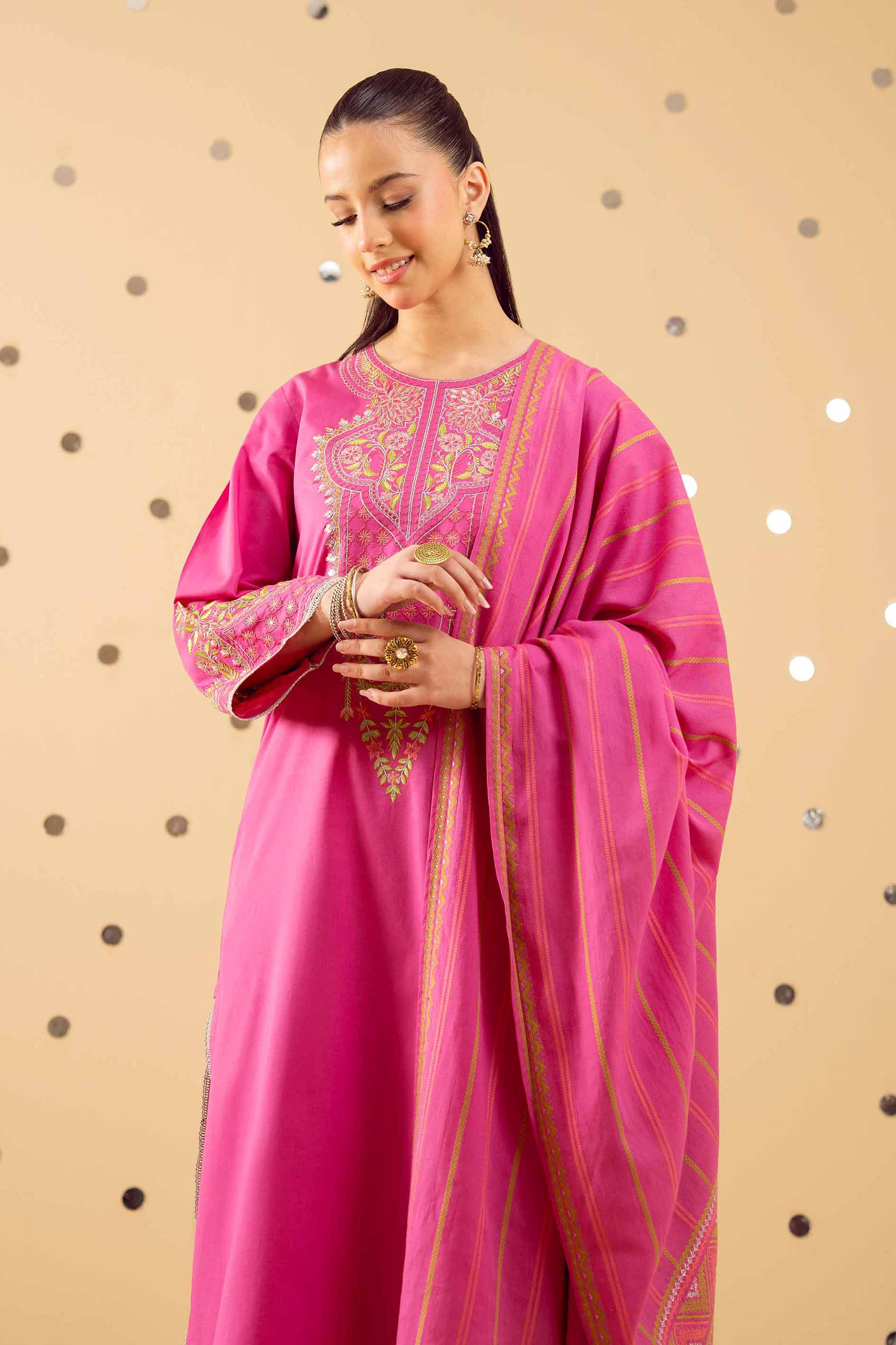 3 Piece - Embroidered Suit - PE25-371 for Women - Pret Collection | Nishat | Shop Online