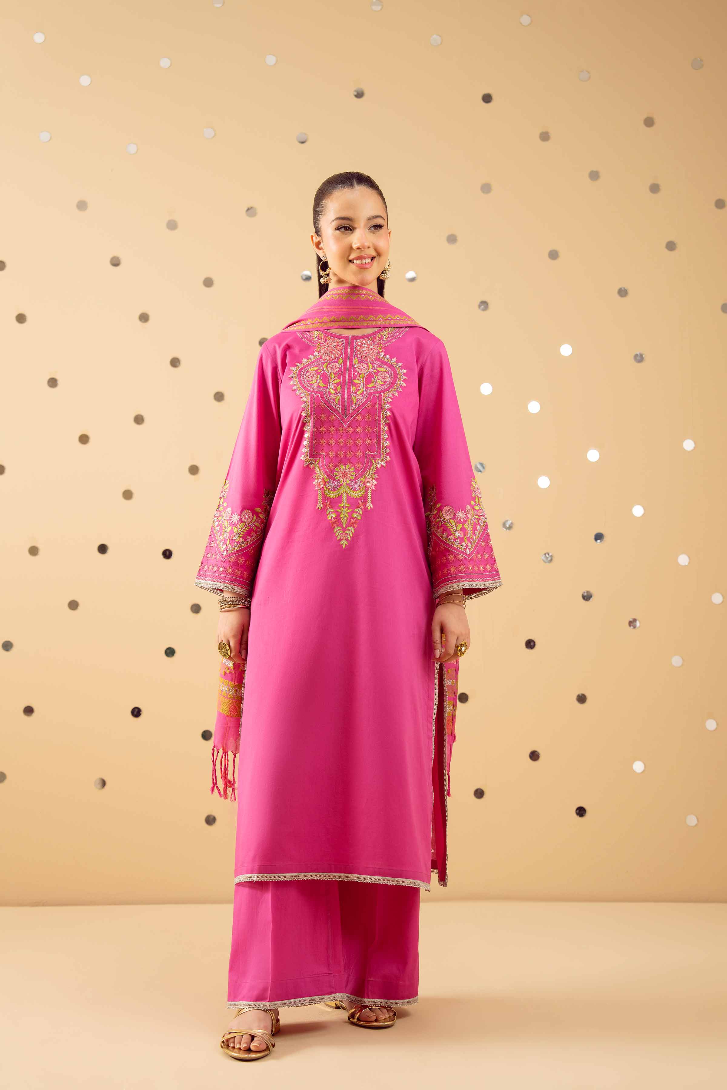 3 Piece - Embroidered Suit - PE25-371 for Women - Pret Collection | Nishat | Shop Online