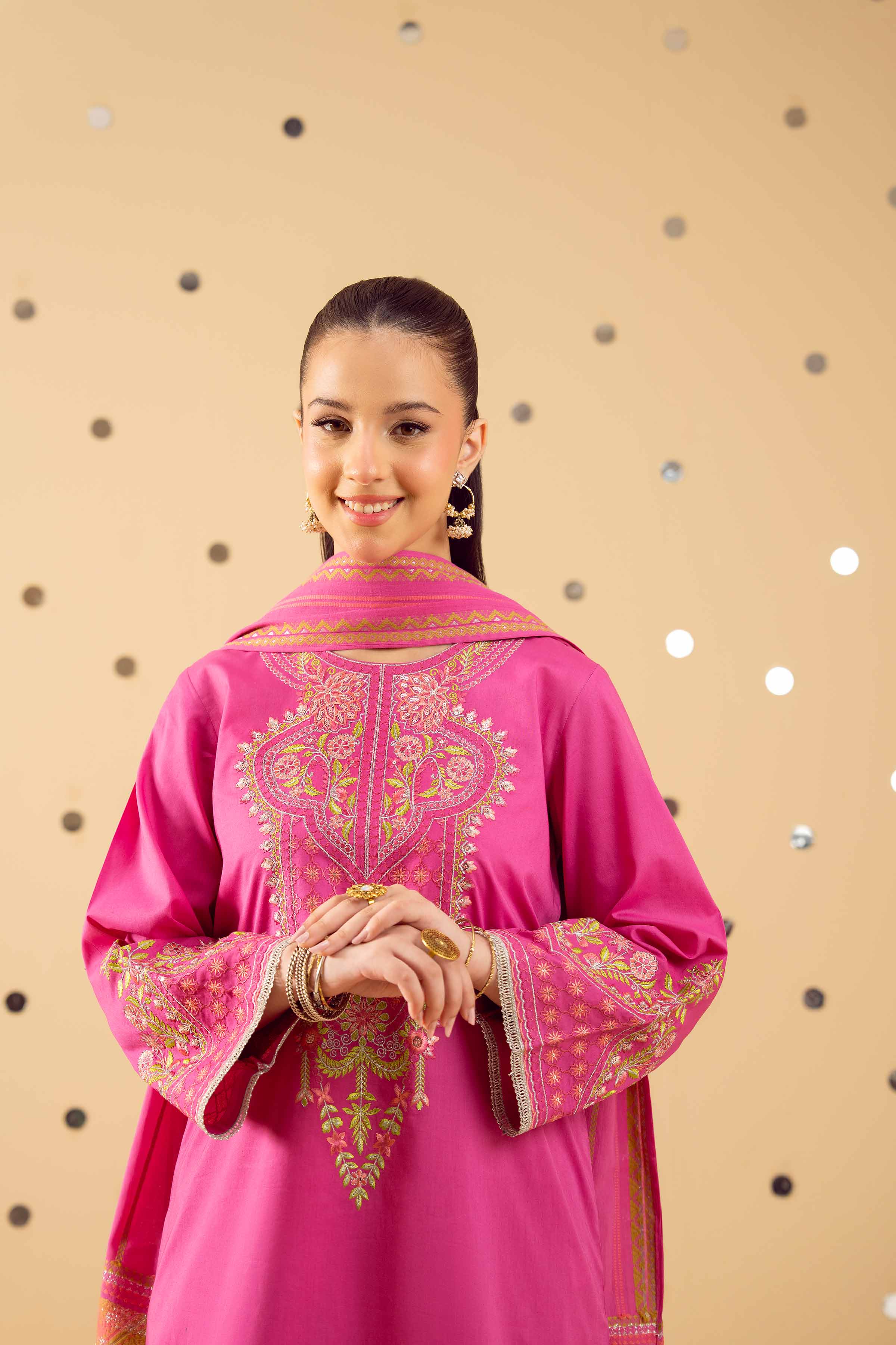 3 Piece - Embroidered Suit - PE25-371 for Women - Pret Collection | Nishat | Shop Online