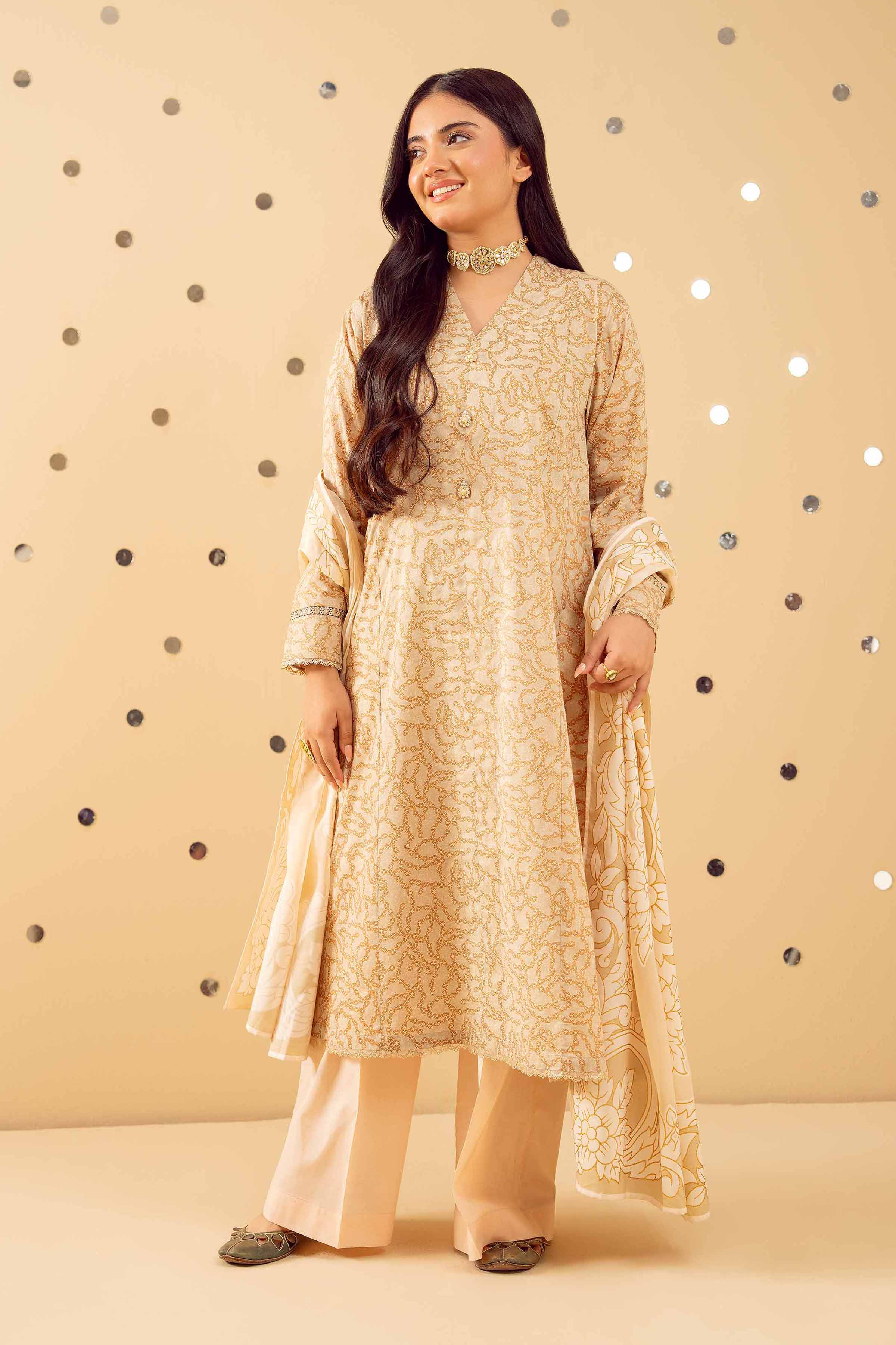 3 Piece - Printed Suit - PE25-376 for Women - Pret Collection | Nishat | Shop Online