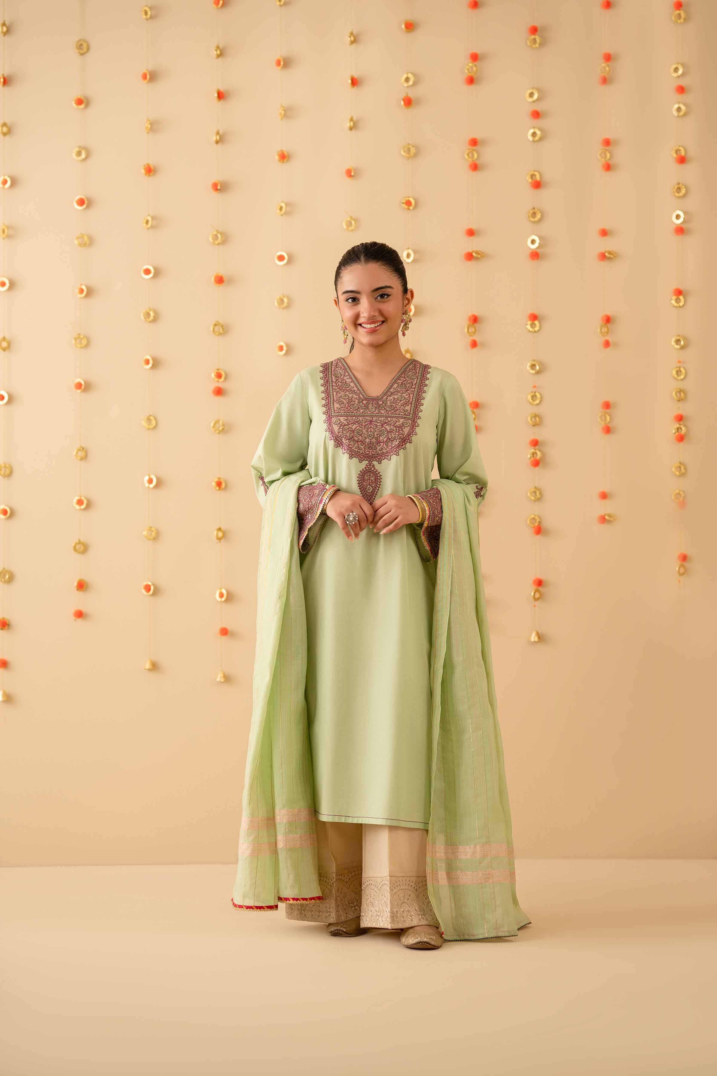 2 Piece - Embroidered Suit - PE25-383 for Women - Pret Collection | Nishat | Shop Online