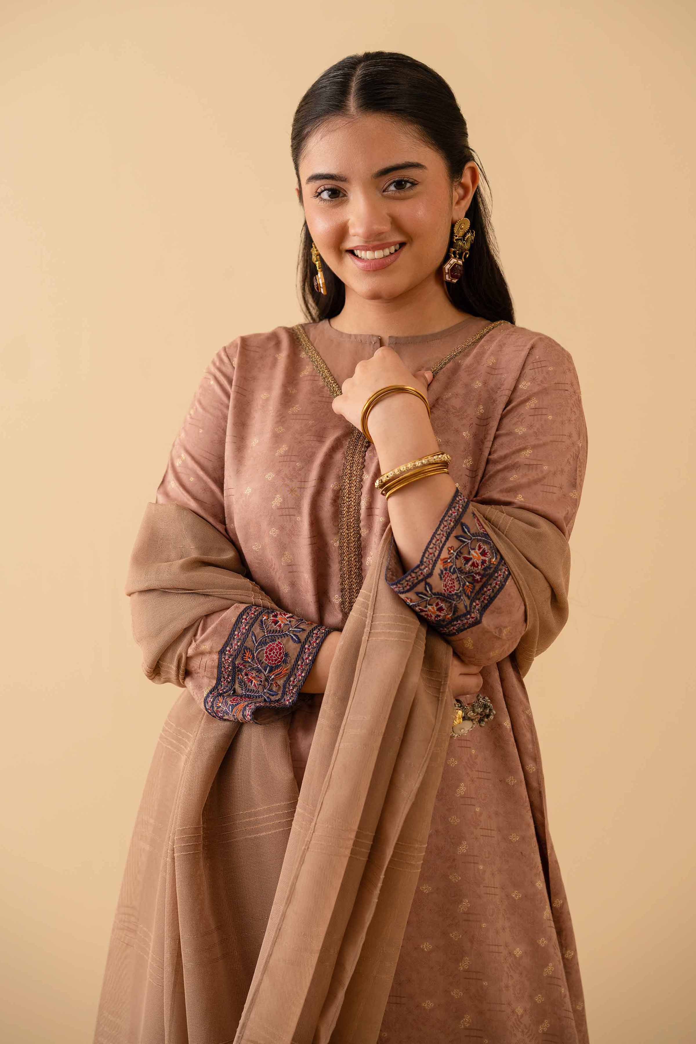 2 Piece - Embroidered Suit - PE25-384 for Women - Pret Collection | Nishat | Shop Online