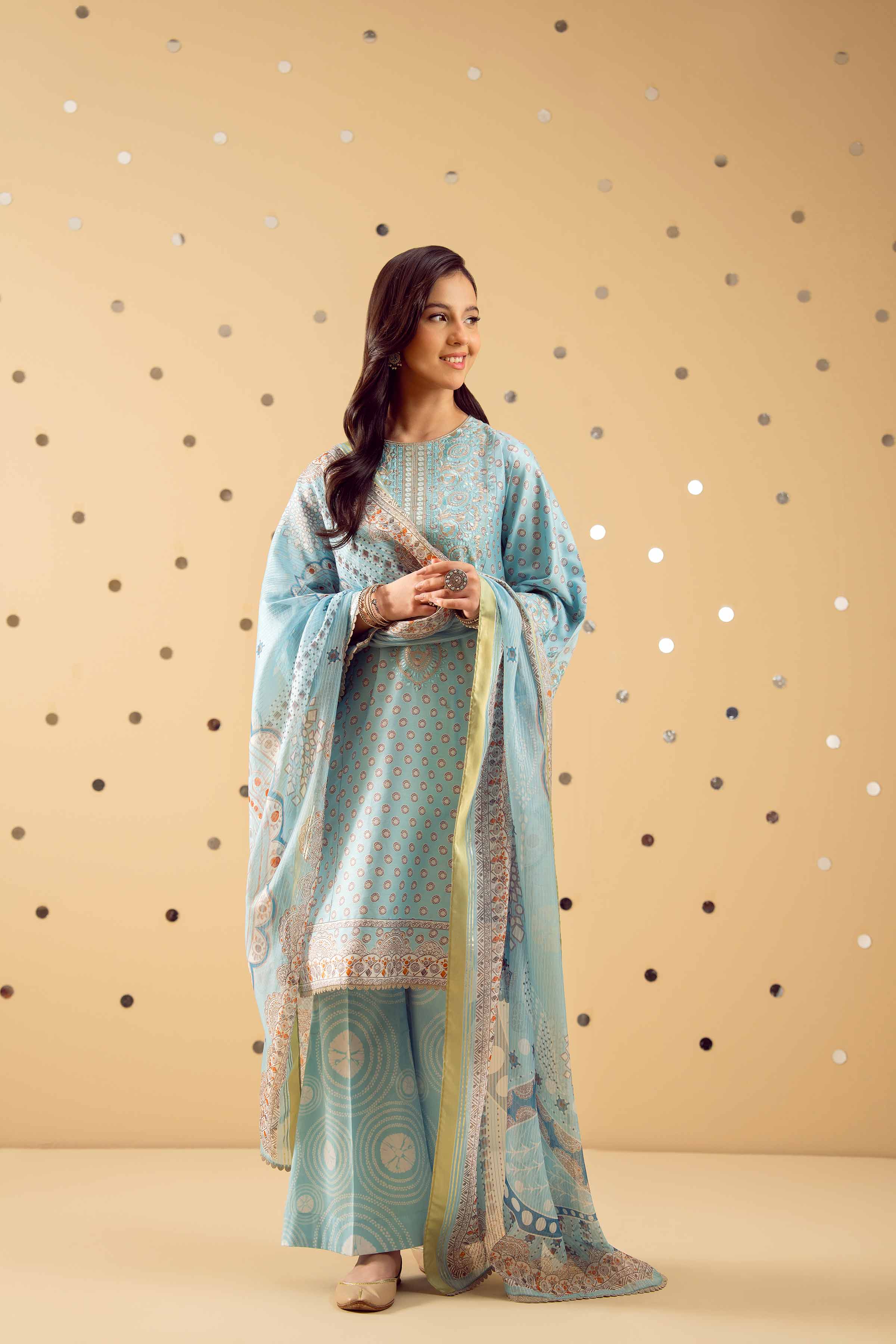 3 Piece - Printed Embroidered Suit - PE25-429 for Women - Pret Collection | Nishat | Shop Online