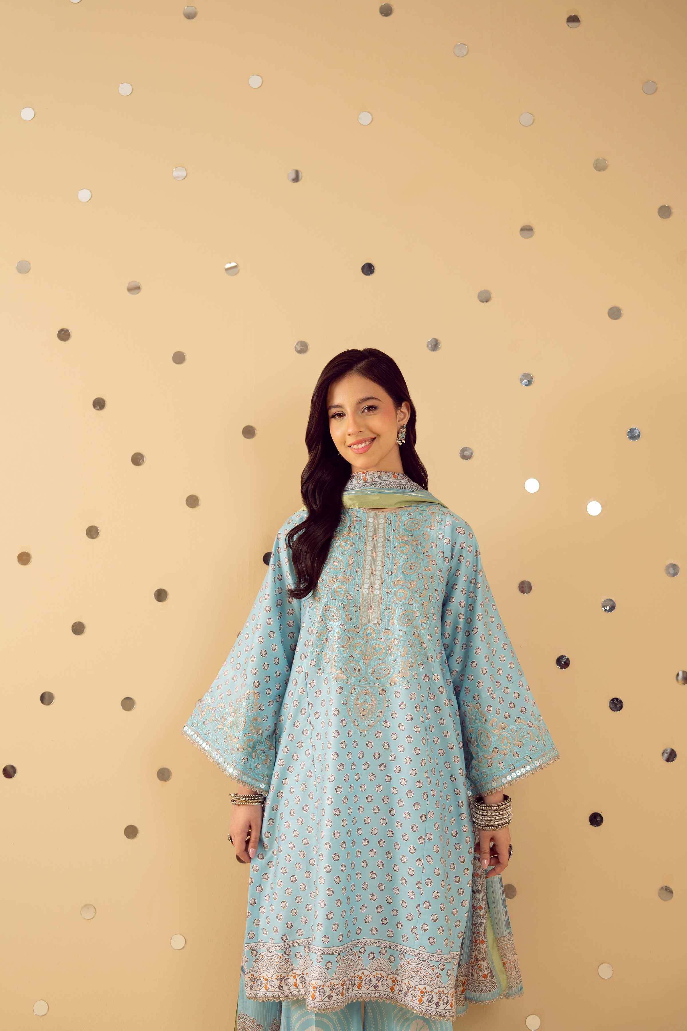 3 Piece - Printed Embroidered Suit - PE25-429 for Women - Pret Collection | Nishat | Shop Online