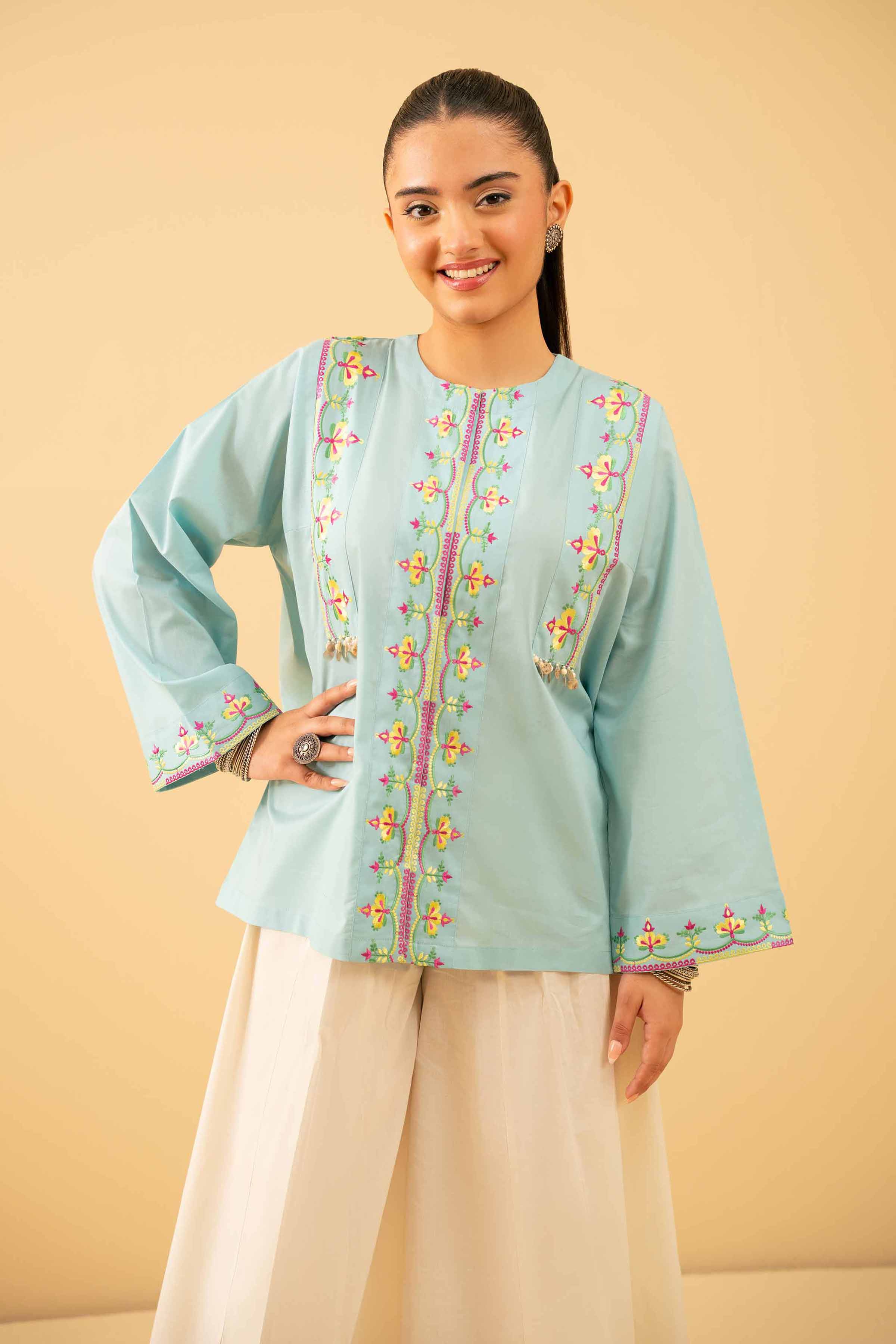 Embroidered Tunic - PE25-441 for Women - Pret Collection | Nishat | Shop Online