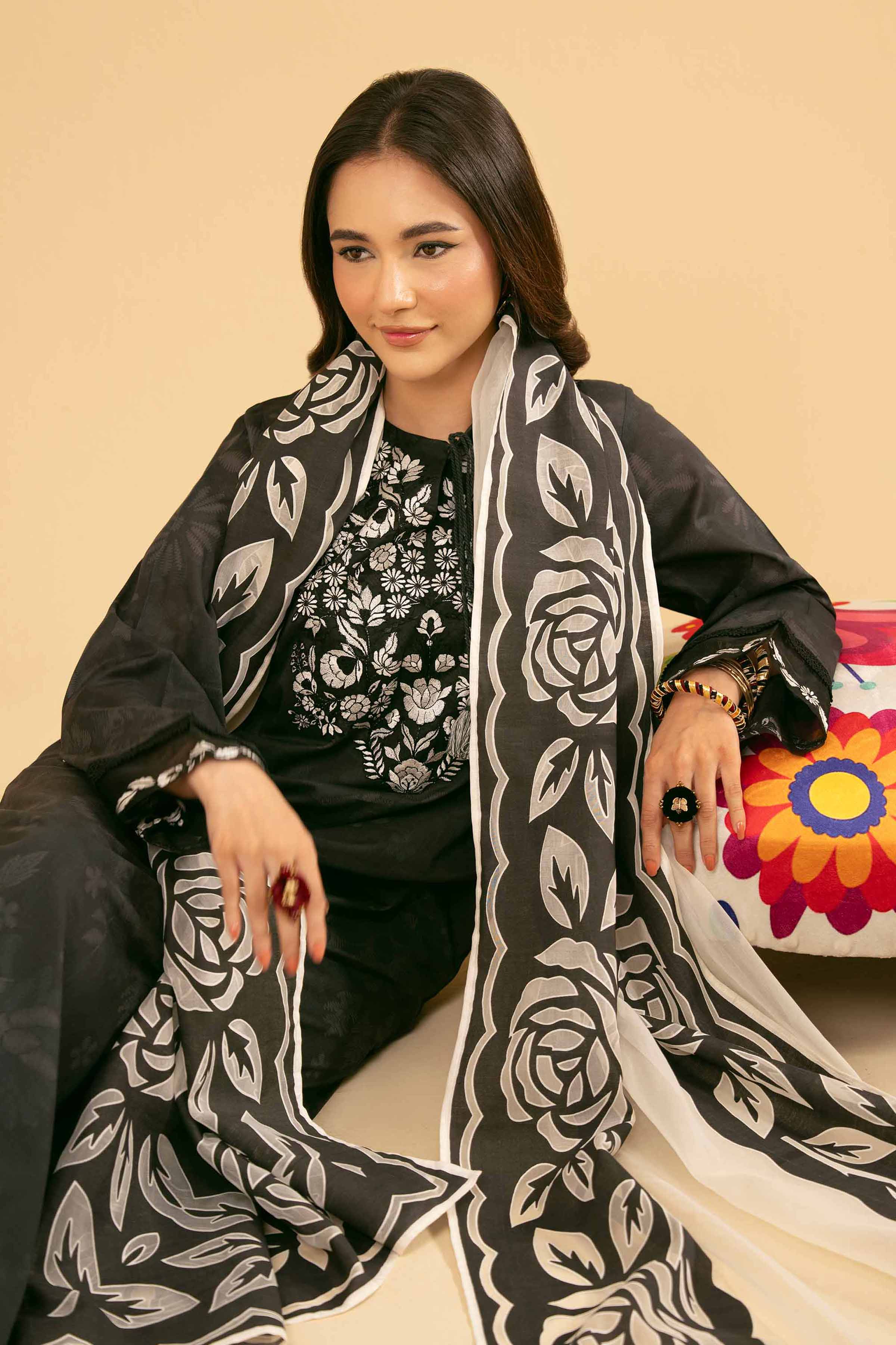 2 Piece - Embroidered Suit - PE25-453 for Women - Pret Collection | Nishat | Shop Online