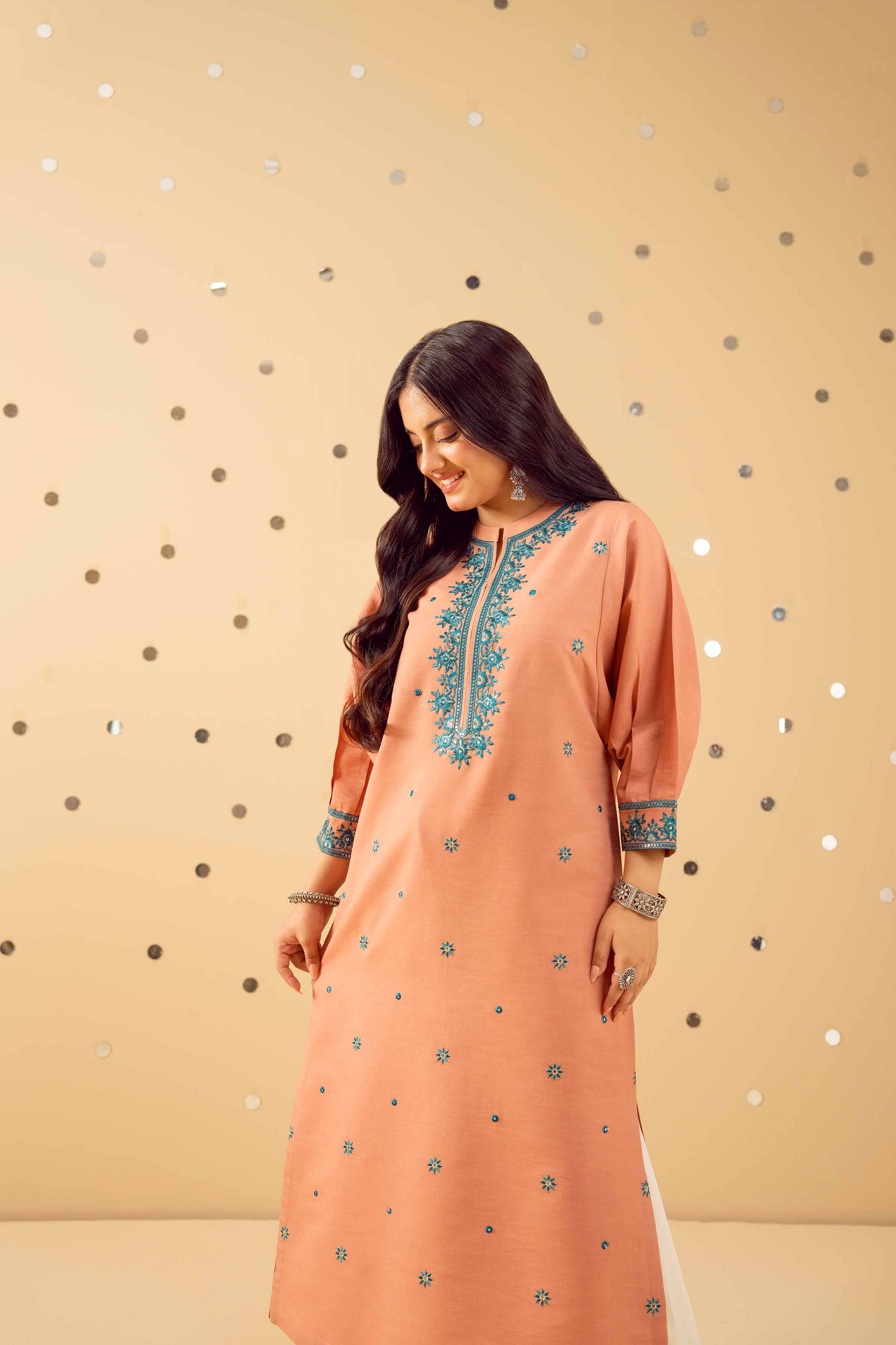 Embroidered Shirt - PE25-454 for Women - Pret Collection | Nishat | Shop Online
