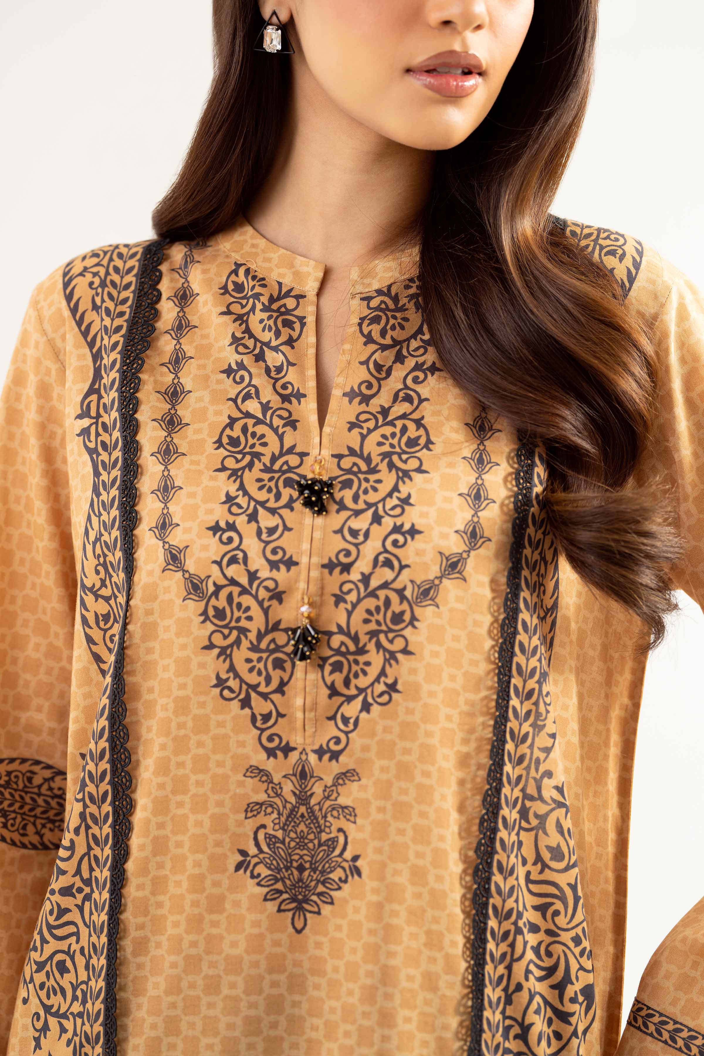 2 Piece - Embroidered Suit - PE25-458