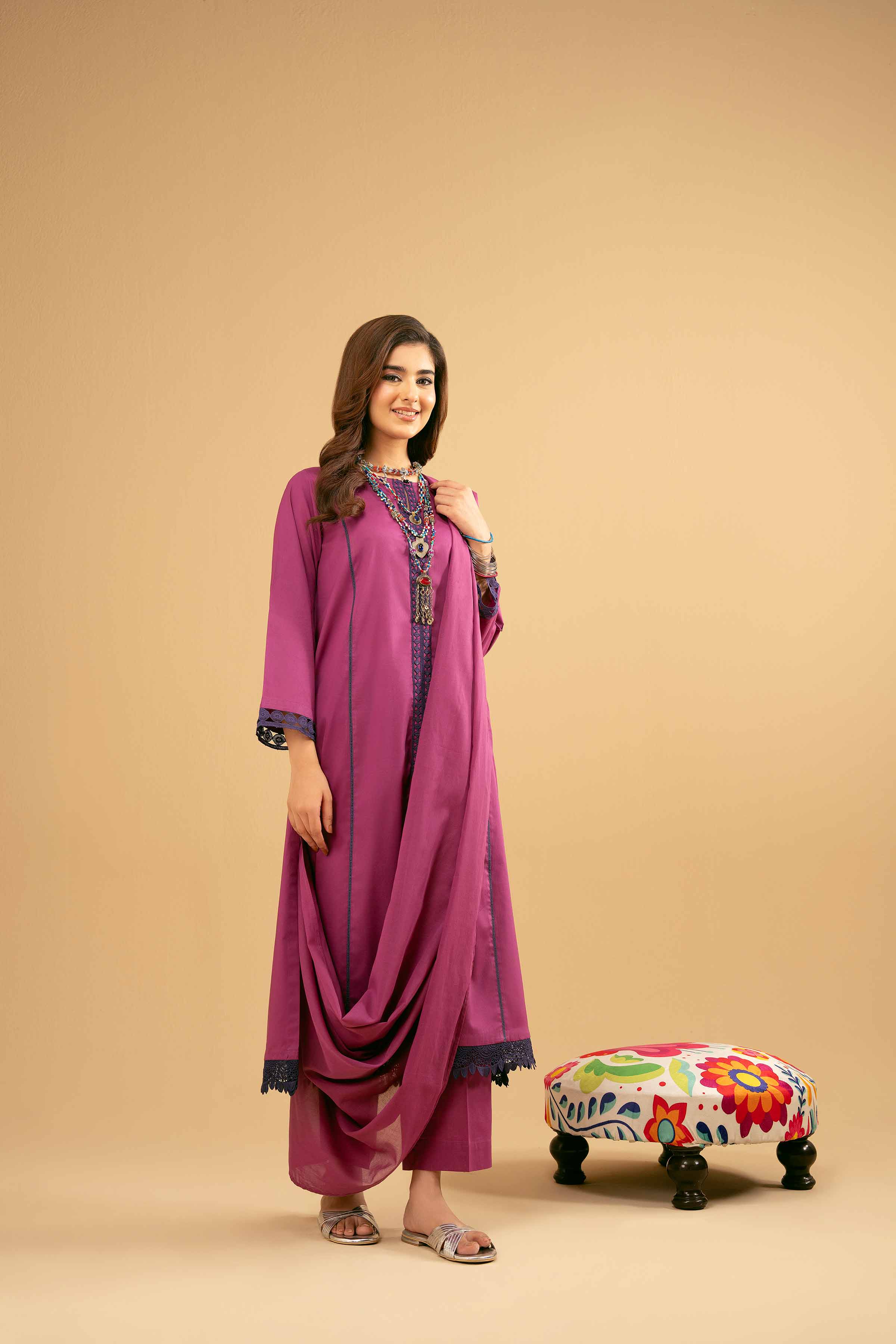 3 Piece - Basic Suit - PE25-463 for Women - Pret Collection | Nishat | Shop Online