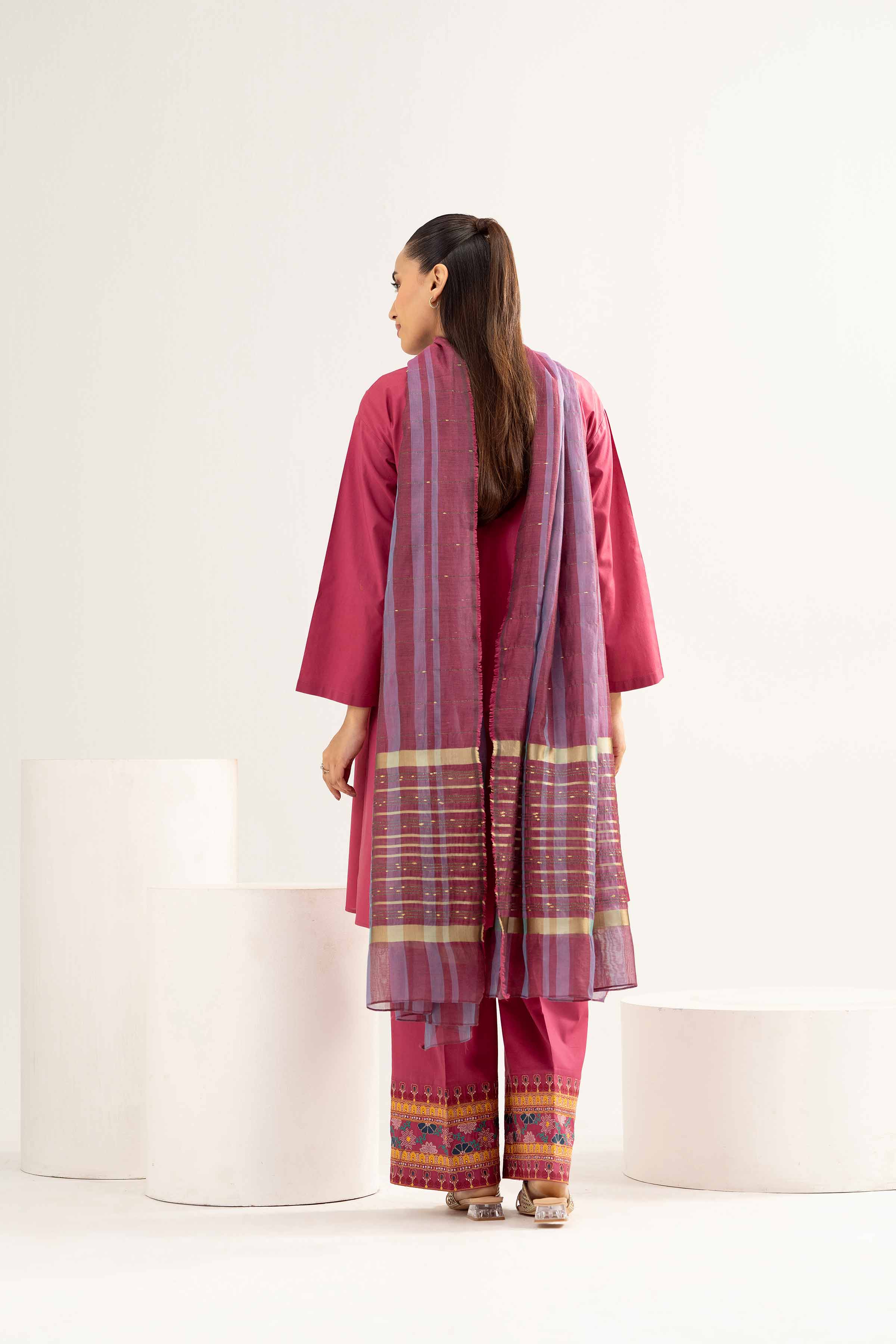 3 Piece - Embroidered Suit - PE25-470