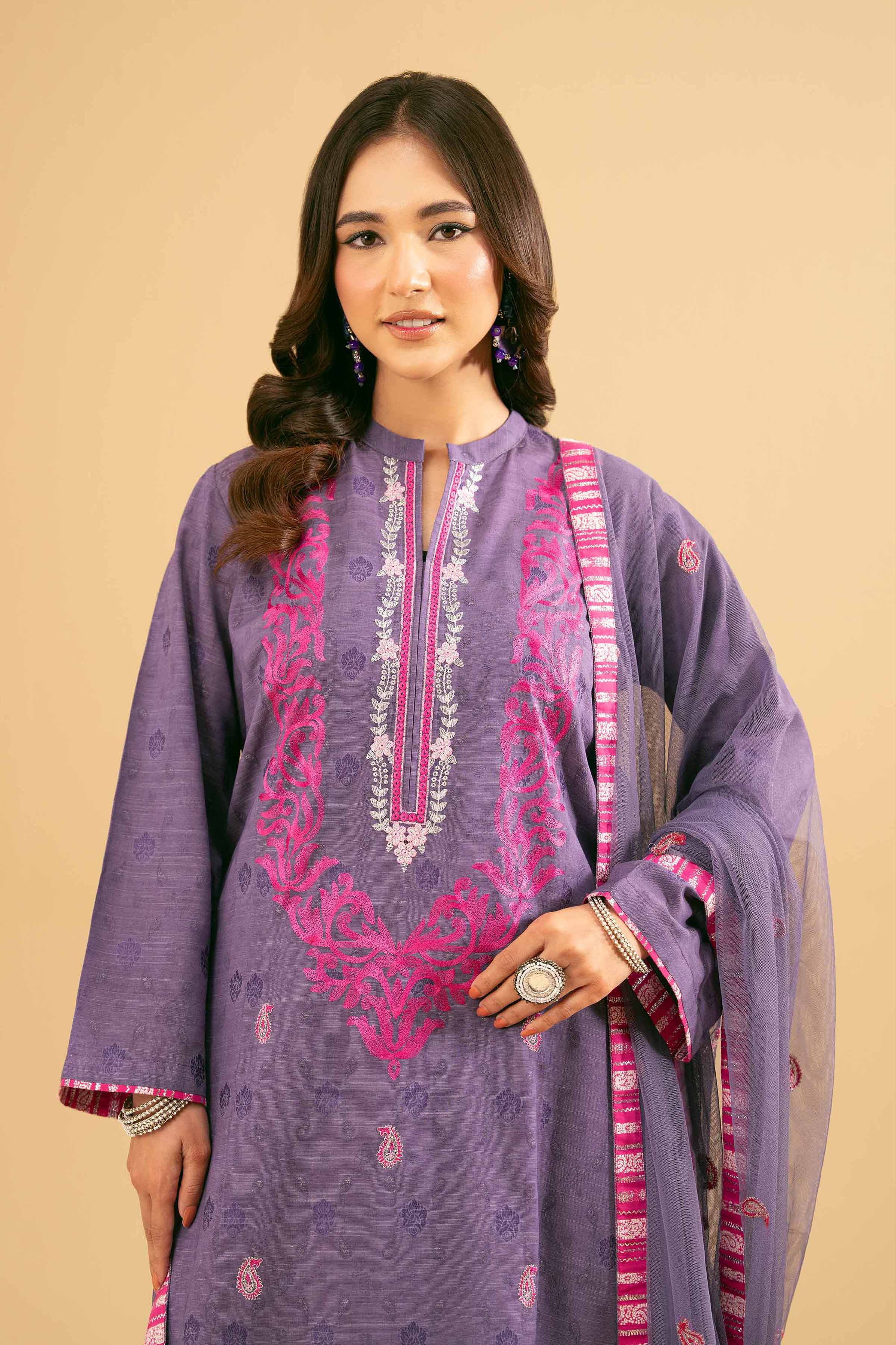 2 Piece - Embroidered Suit - PE25-471 for Women - Pret Collection | Nishat | Shop Online