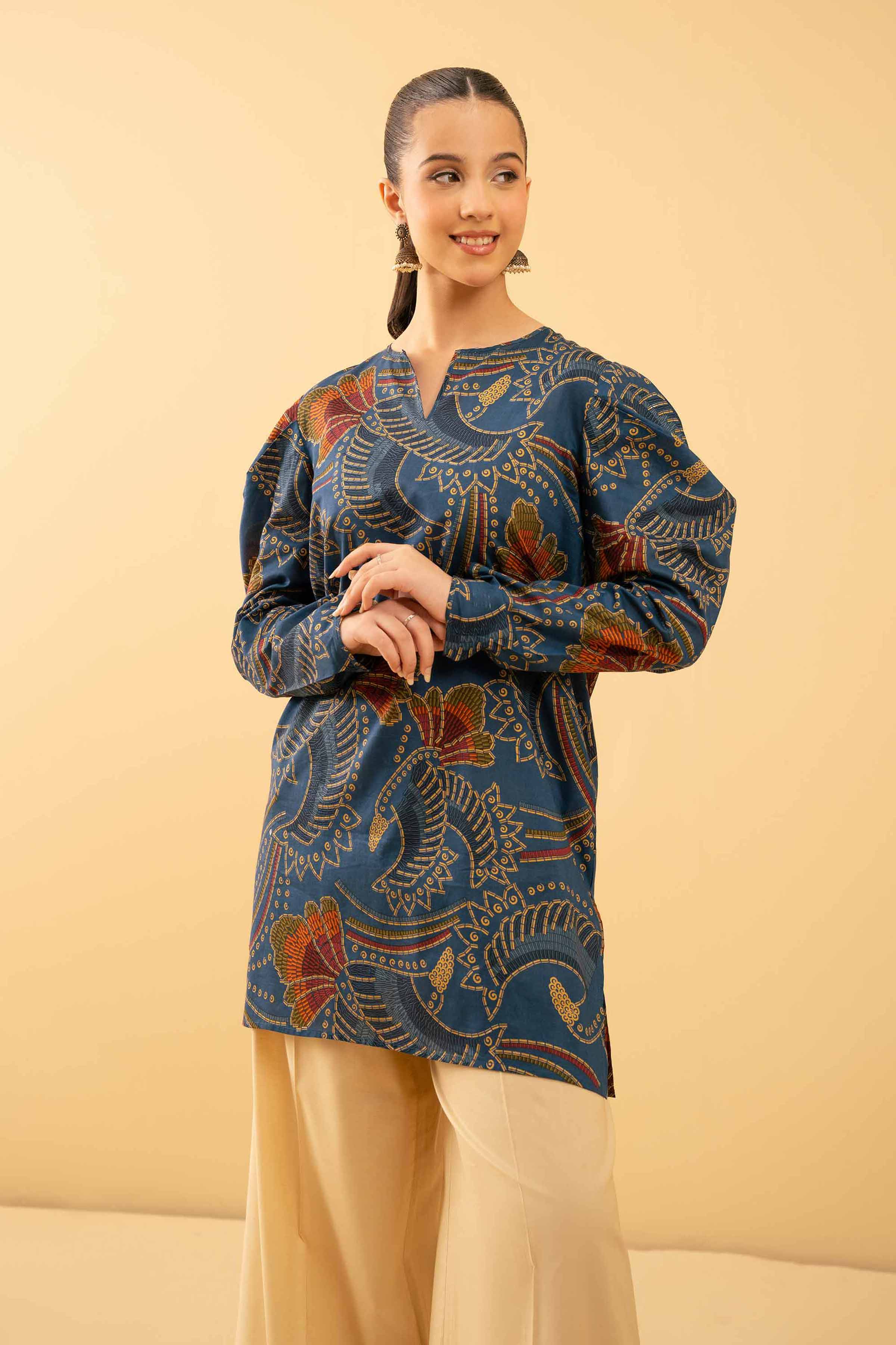 Printed Tunic - PE25-477 for Women - Pret Collection | Nishat | Shop Online