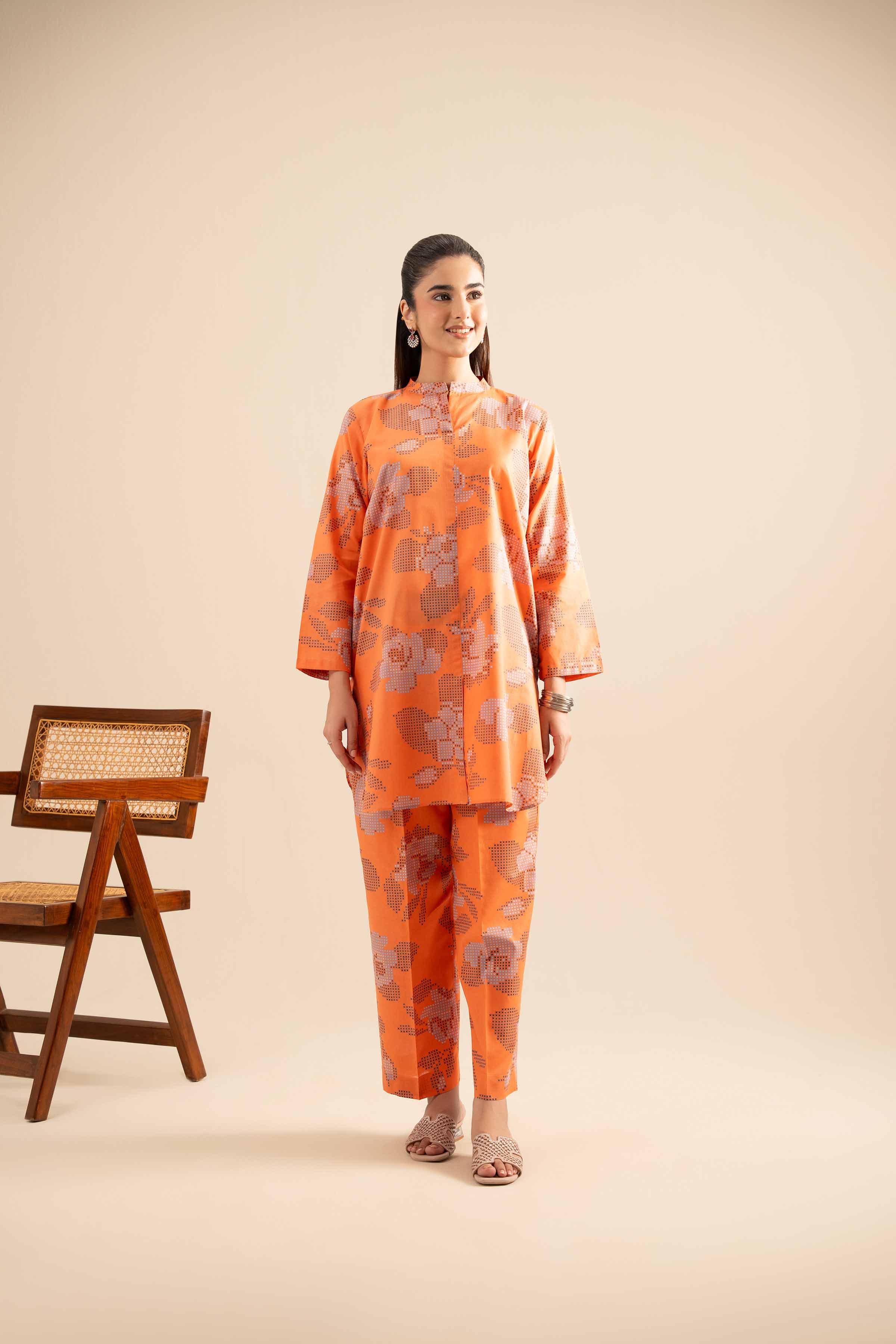 2 Piece - Printed Suit - PE25-484