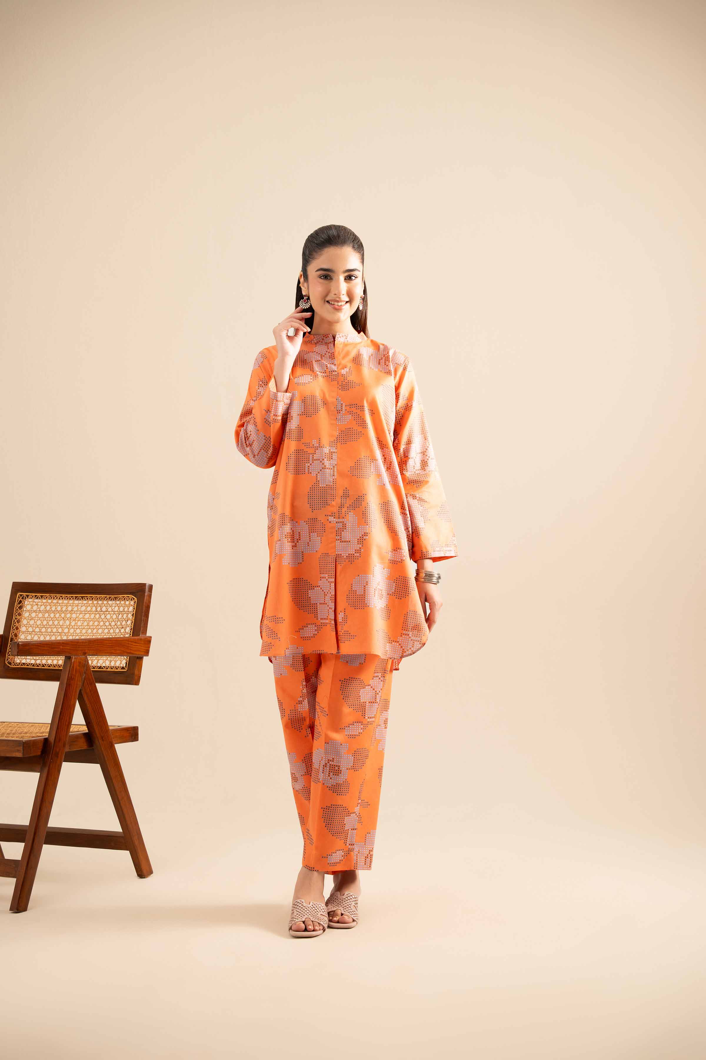 2 Piece - Printed Suit - PE25-484