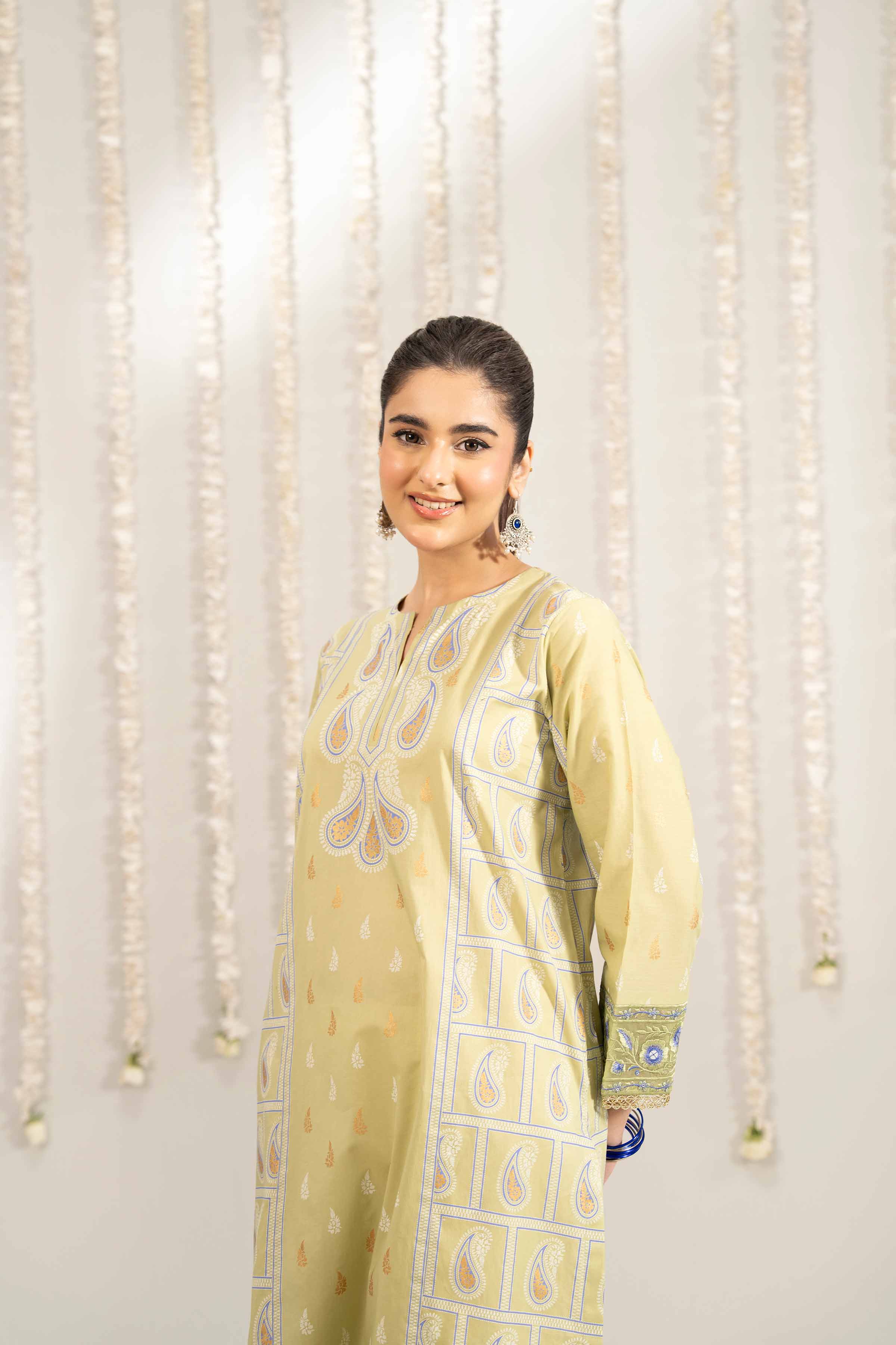 Printed Embroidered Shirt - PE25-495 for Women - Pret Collection | Nishat | Shop Online