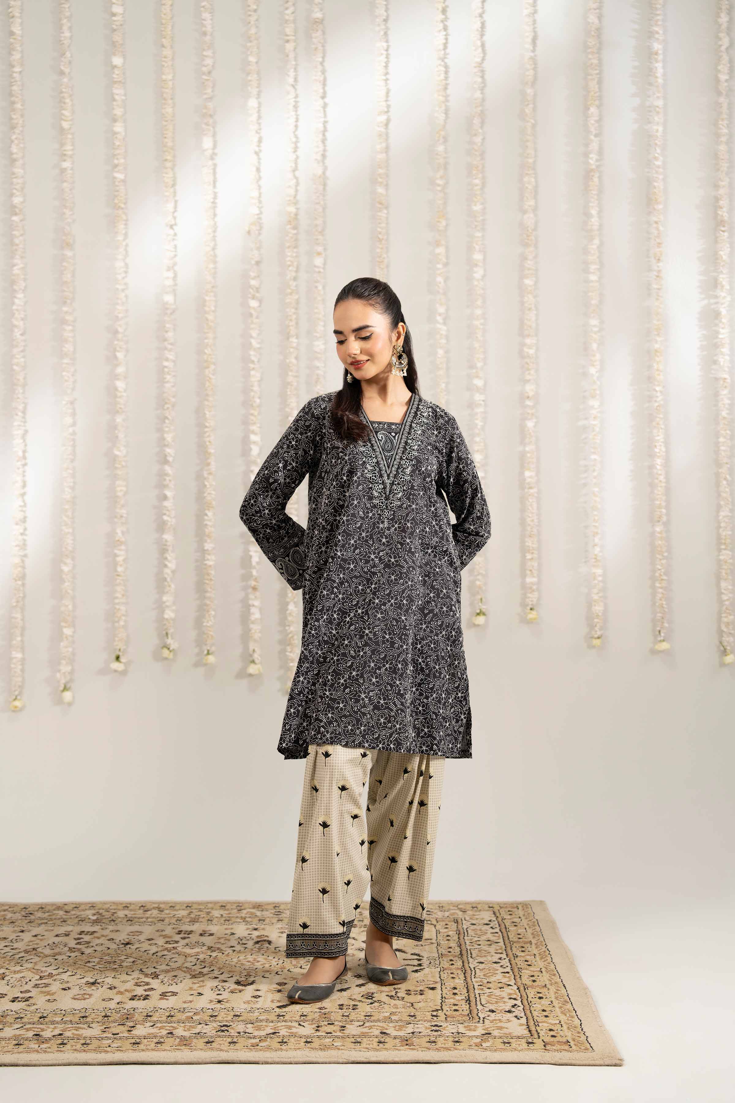 2 Piece - Printed Embroidered Suit - PE25-501 for Women - Pret Collection | Nishat | Shop Online