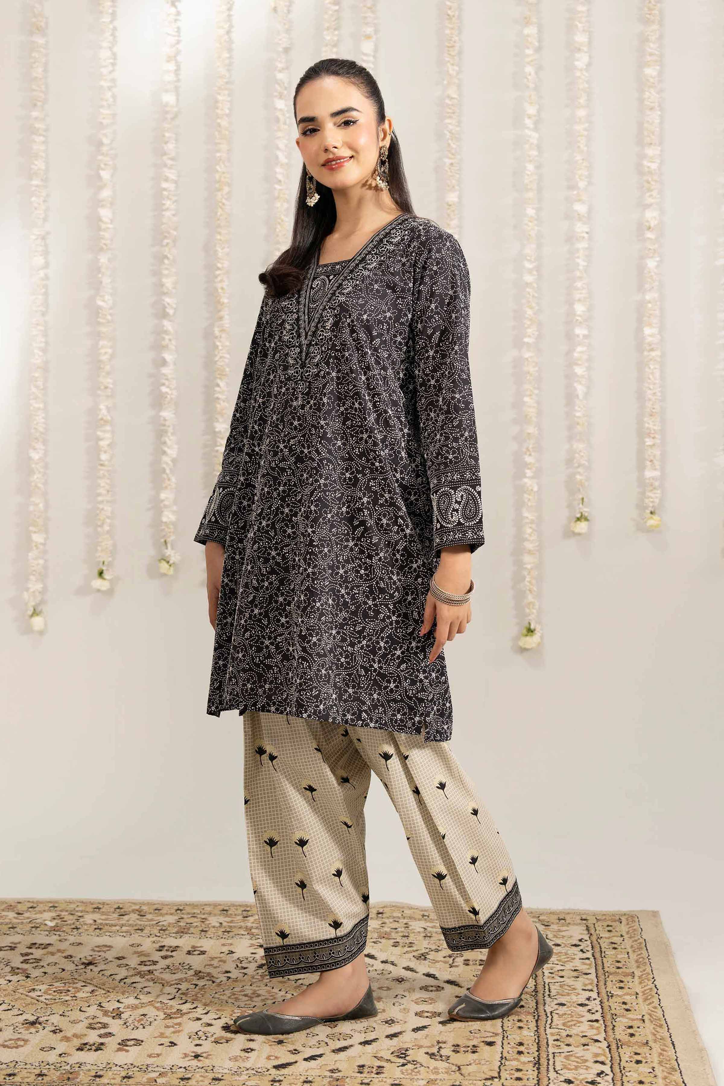 2 Piece - Printed Embroidered Suit - PE25-501 for Women - Pret Collection | Nishat | Shop Online