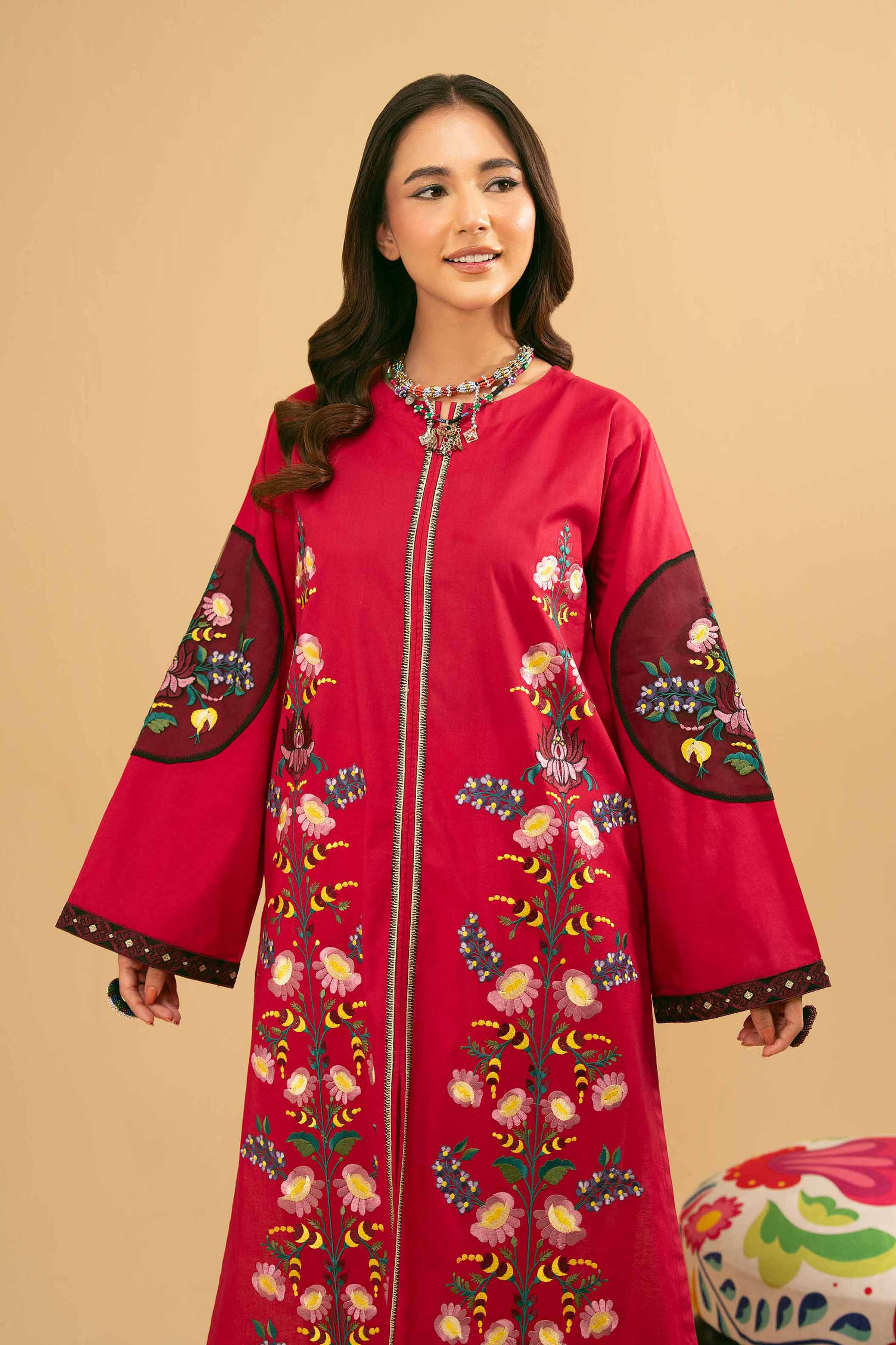 Embroidered Kurta - PE25-503 for Women - Pret Collection | Nishat | Shop Online