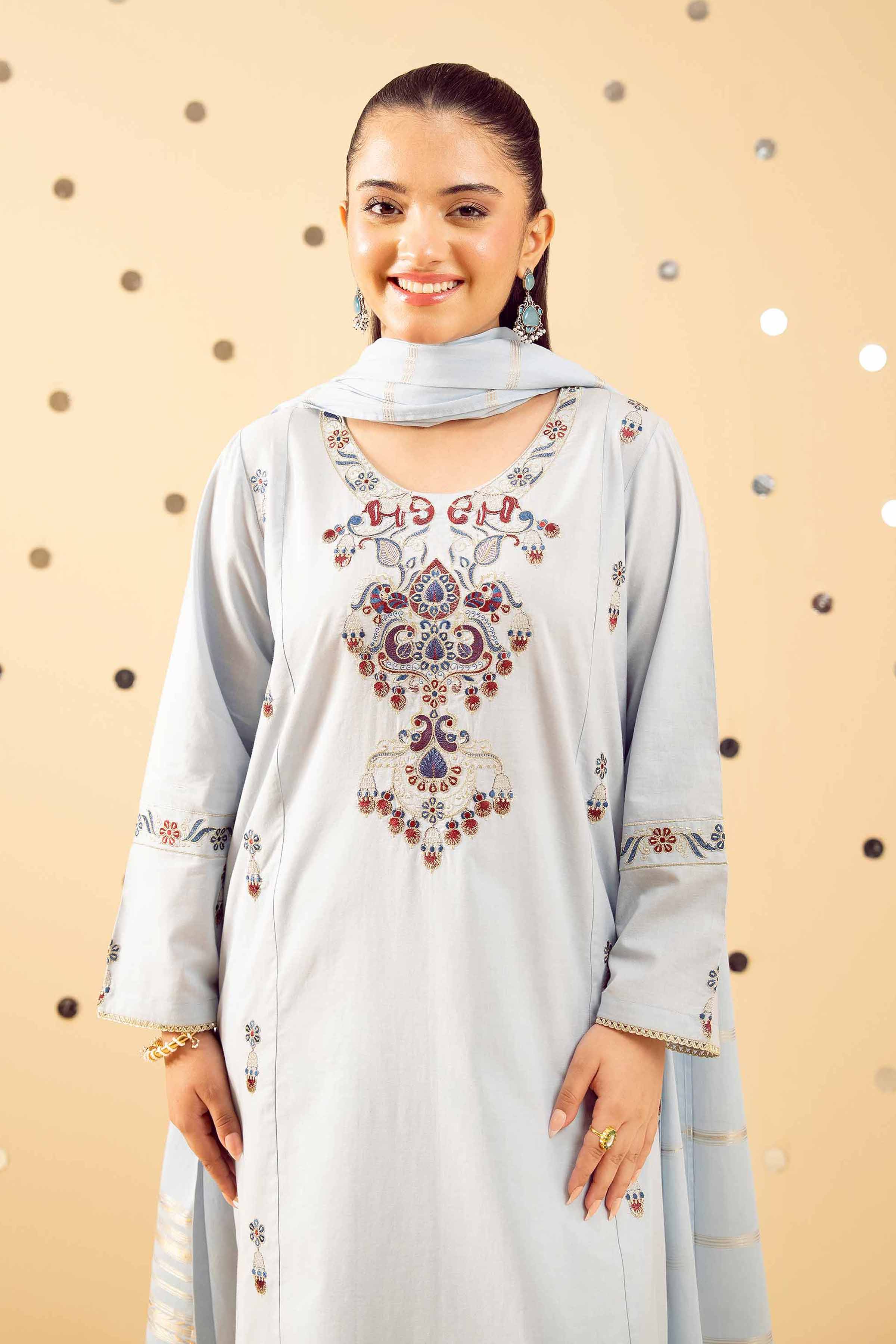 2 Piece - Embroidered Suit - PE25-505 for Women - Pret Collection | Nishat | Shop Online