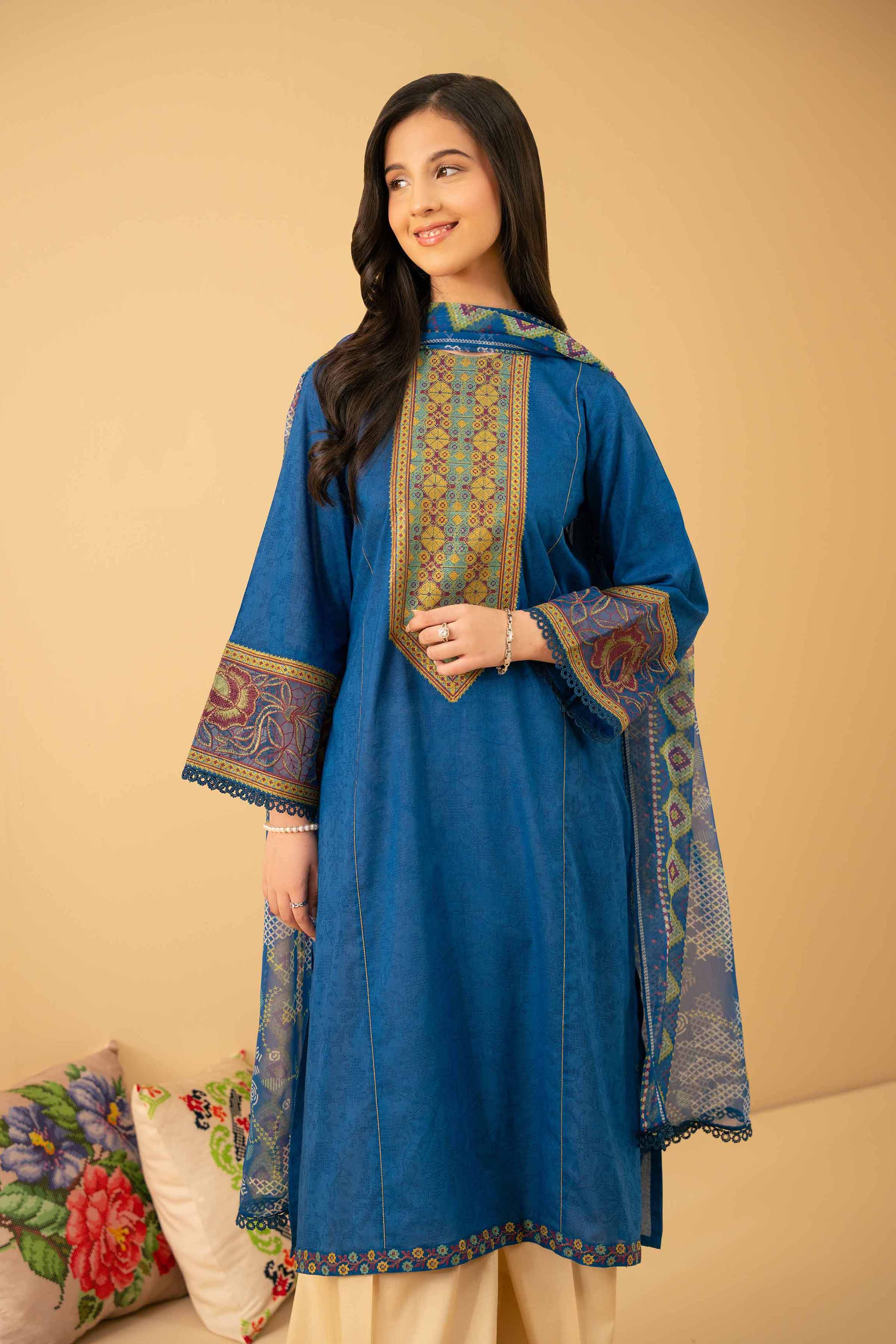 2 Piece - Printed Embroidered Suit - PE25-519 for Women - Pret Collection | Nishat | Shop Online