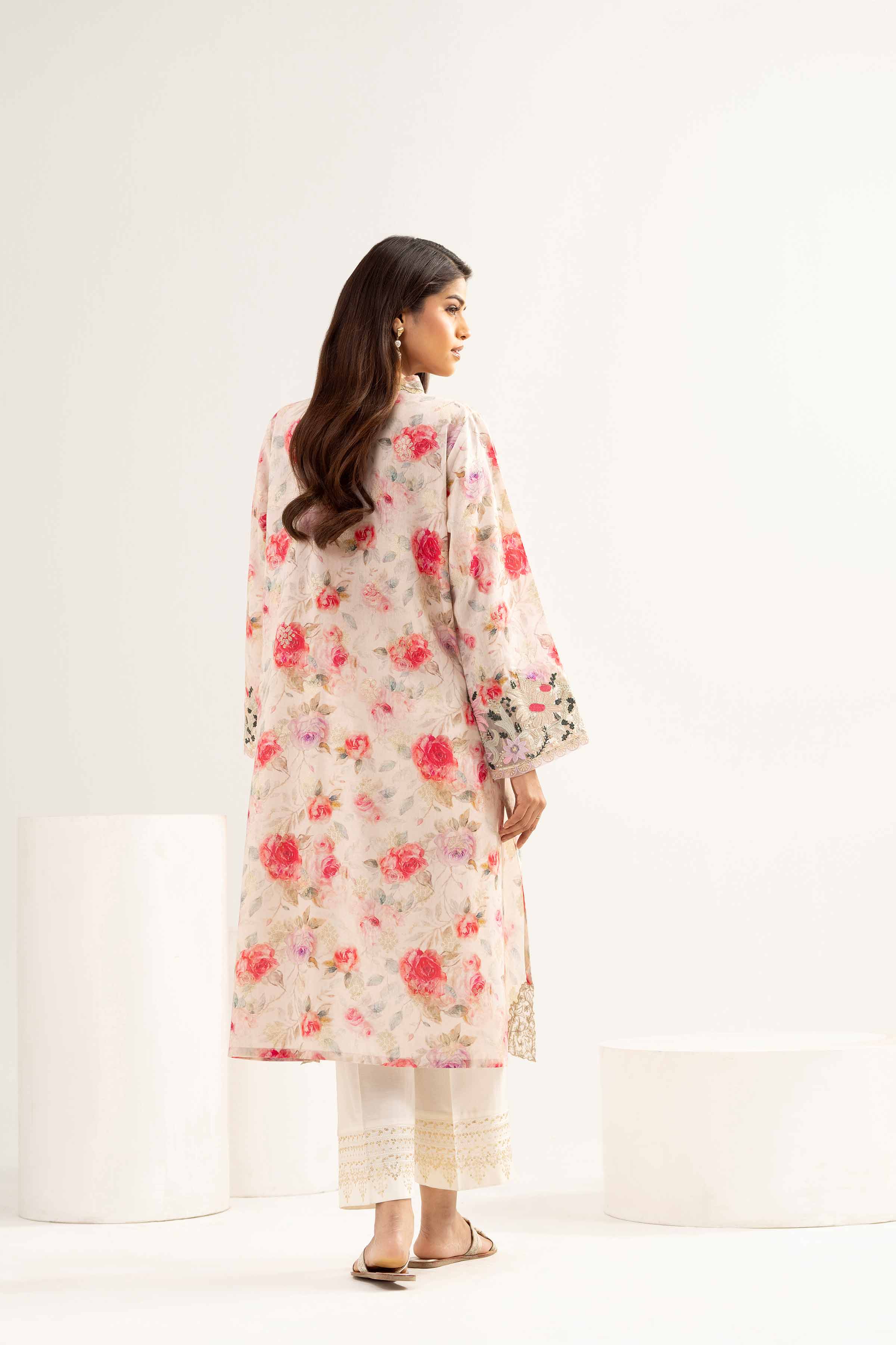 Printed Embroidered Shirt - PE25-94 for Women - Pret Collection | Nishat | Shop Online
