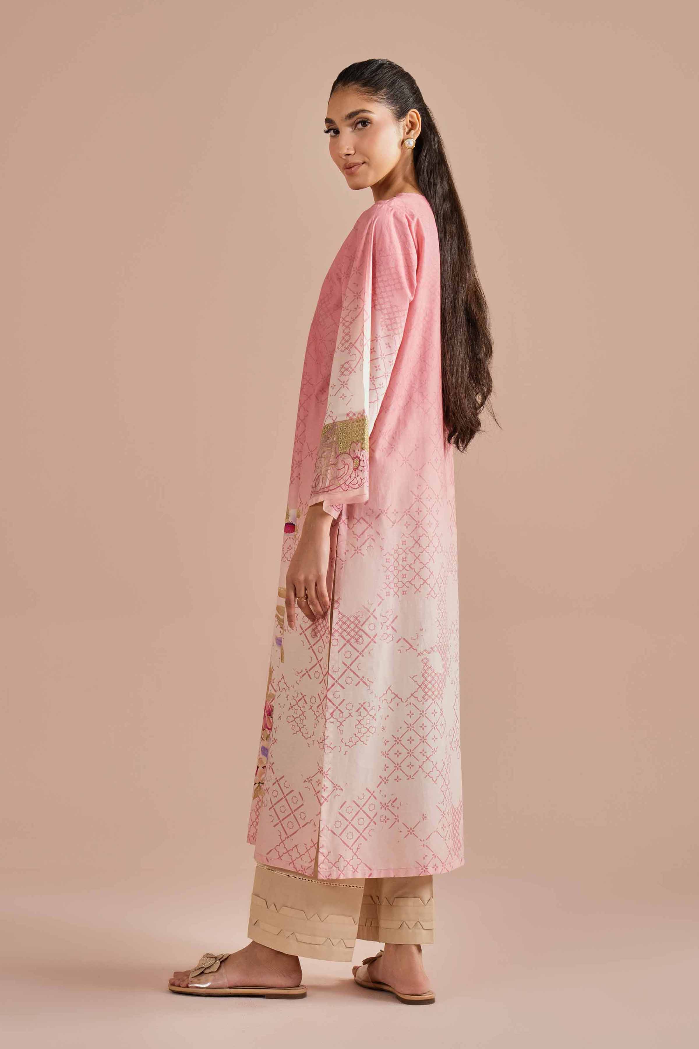 Printed Embroidered Shirt - PE26-03 for Women - Pret Collection | Nishat | Shop Online