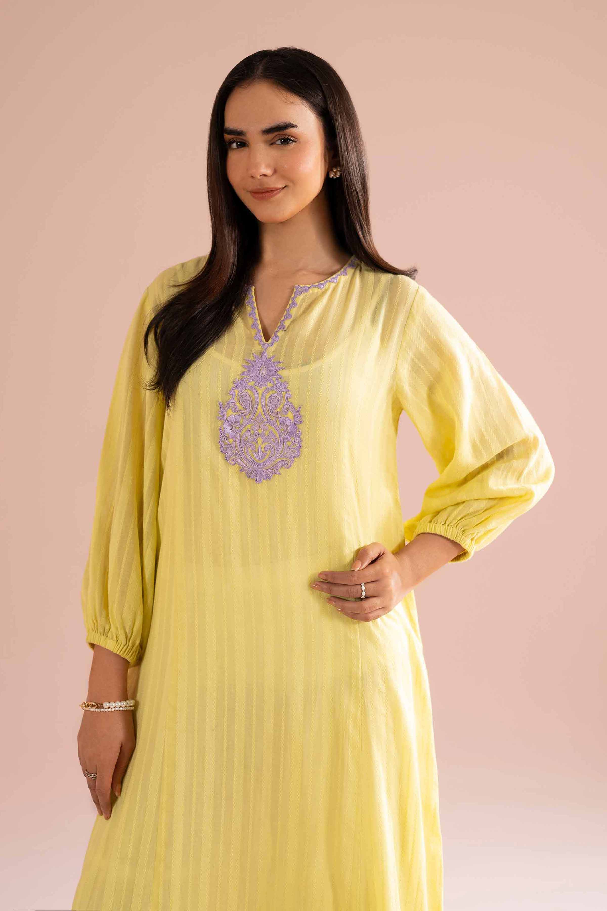 Embroidered Dress - PE26-10 for Women - Pret Collection | Nishat | Shop Online