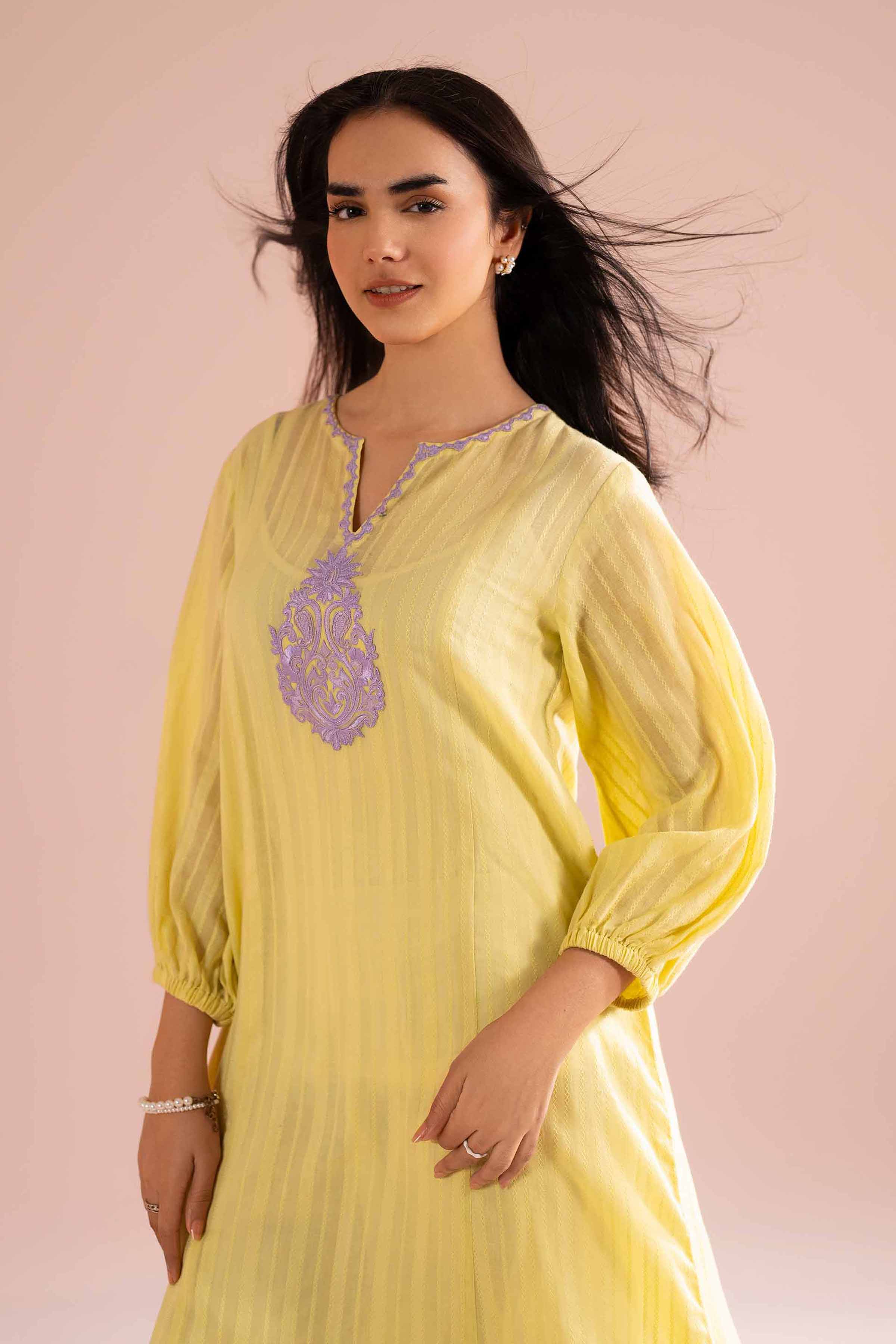 Embroidered Dress - PE26-10 for Women - Pret Collection | Nishat | Shop Online