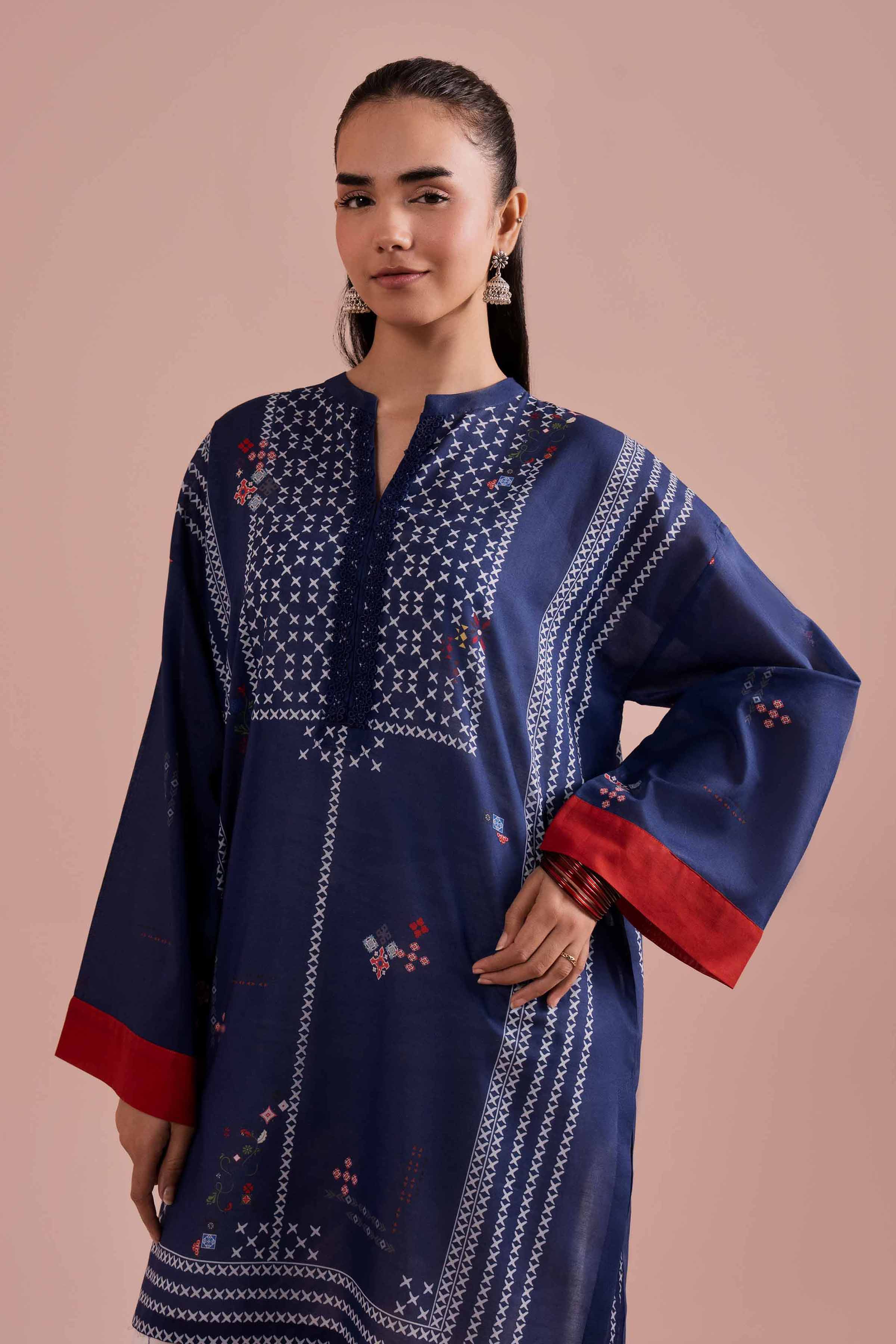 Printed Tunic - PE26-102 for Women - Pret Collection | Nishat | Shop Online
