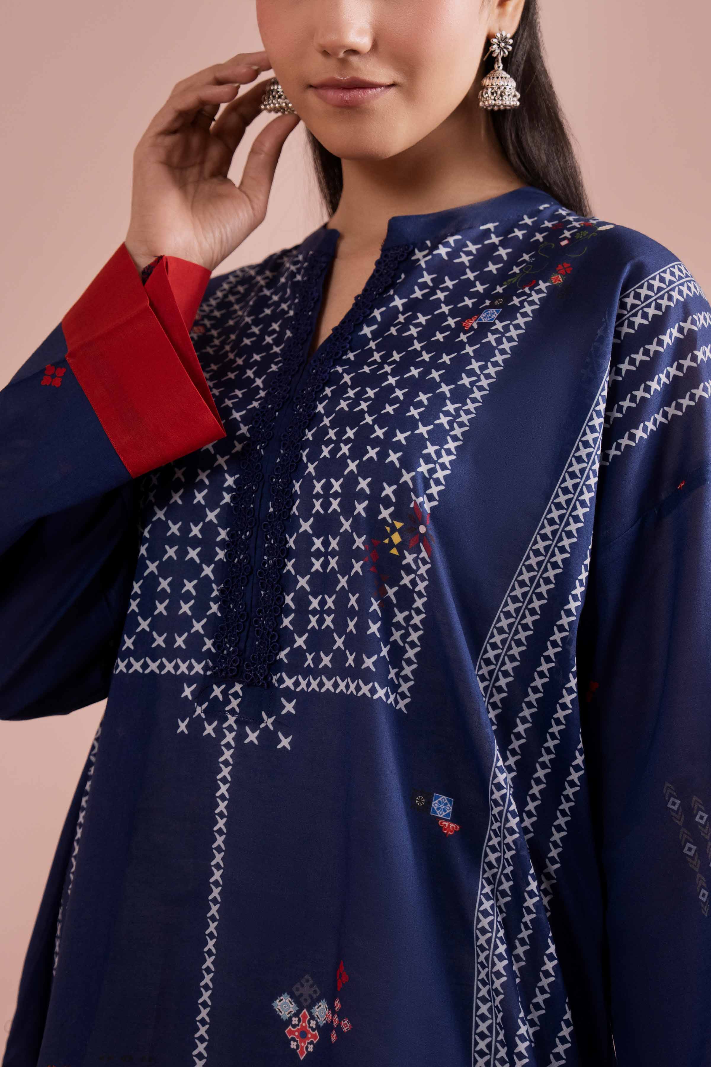 Printed Tunic - PE26-102 for Women - Pret Collection | Nishat | Shop Online