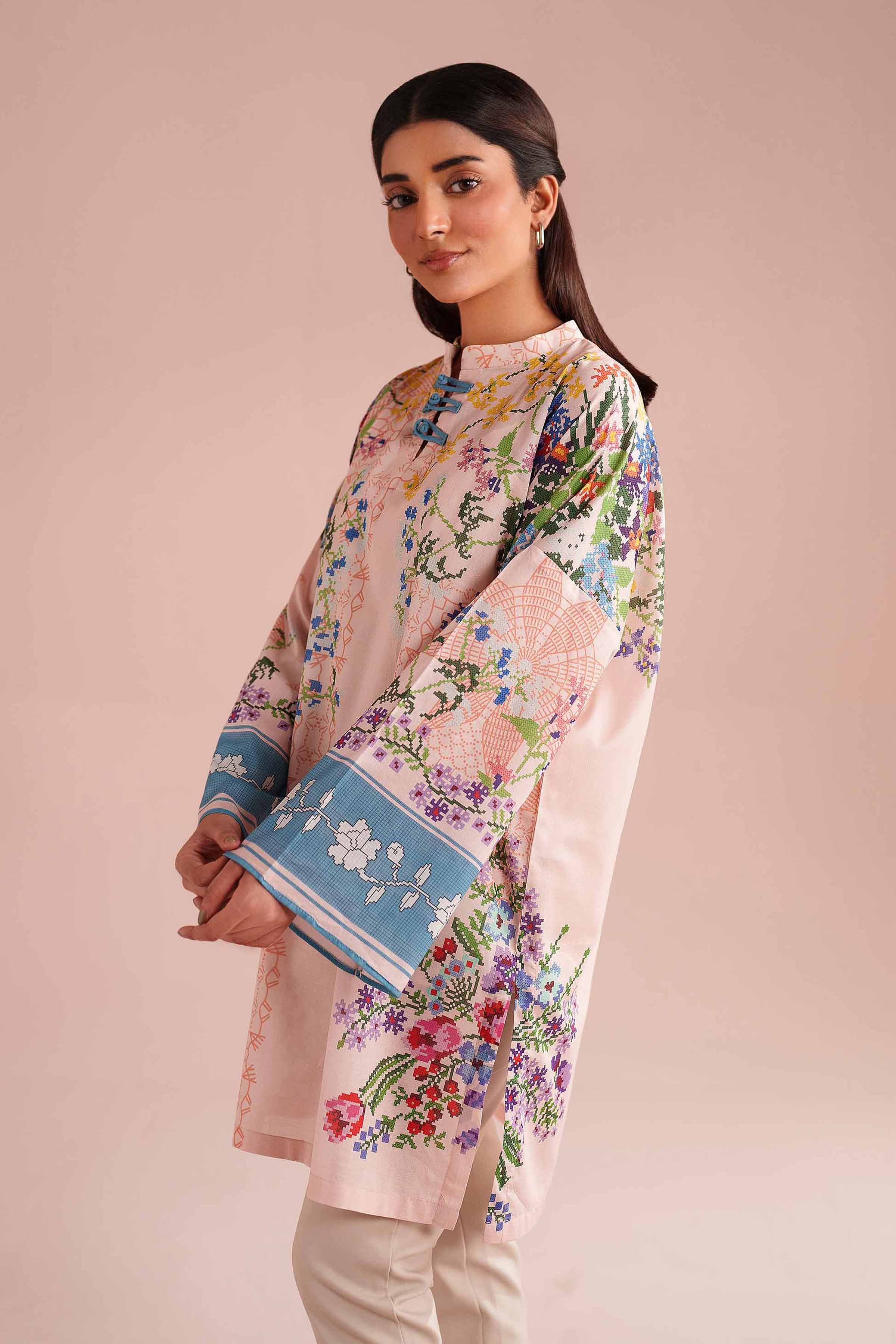 Printed Tunic - PE26-106 for Women - Pret Collection | Nishat | Shop Online