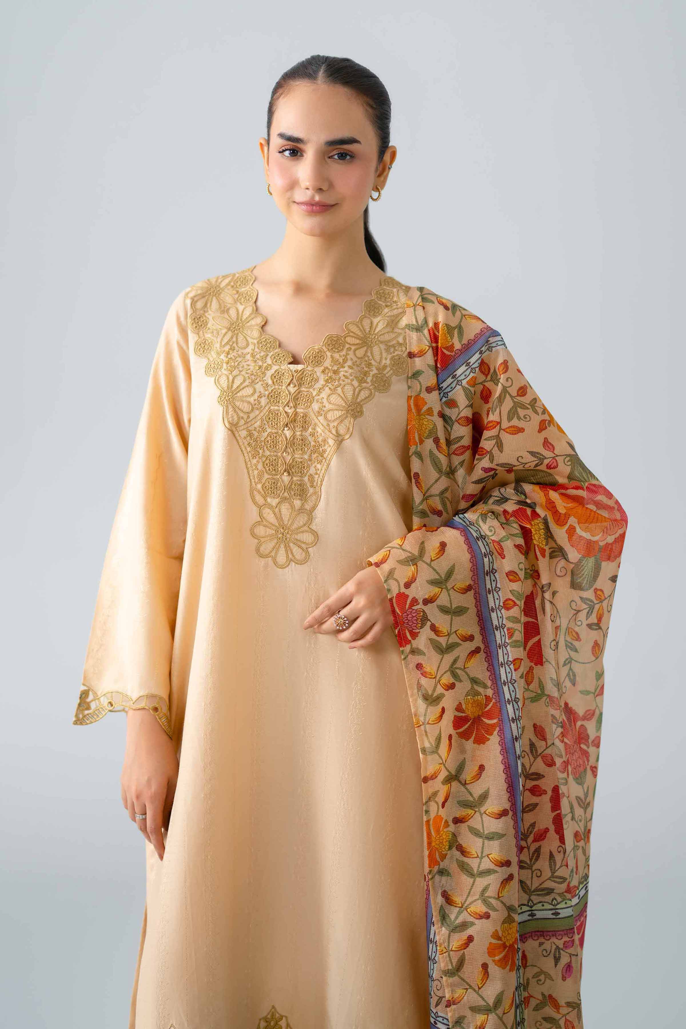 3 Piece - Embroidered Suit - PE26-118