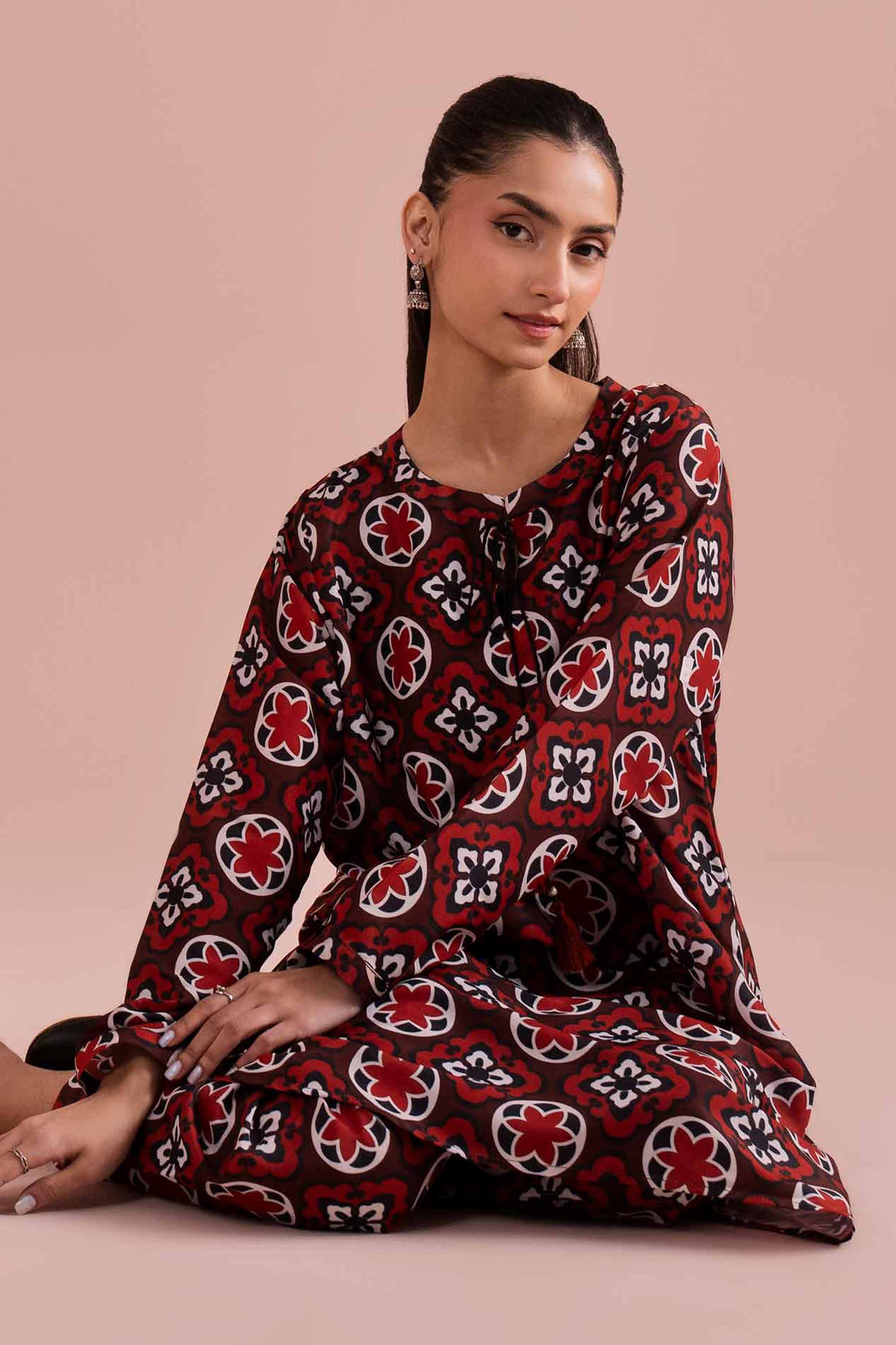 2 Piece - Printed Suit - PE26-12 for Women - Pret Collection | Nishat | Shop Online