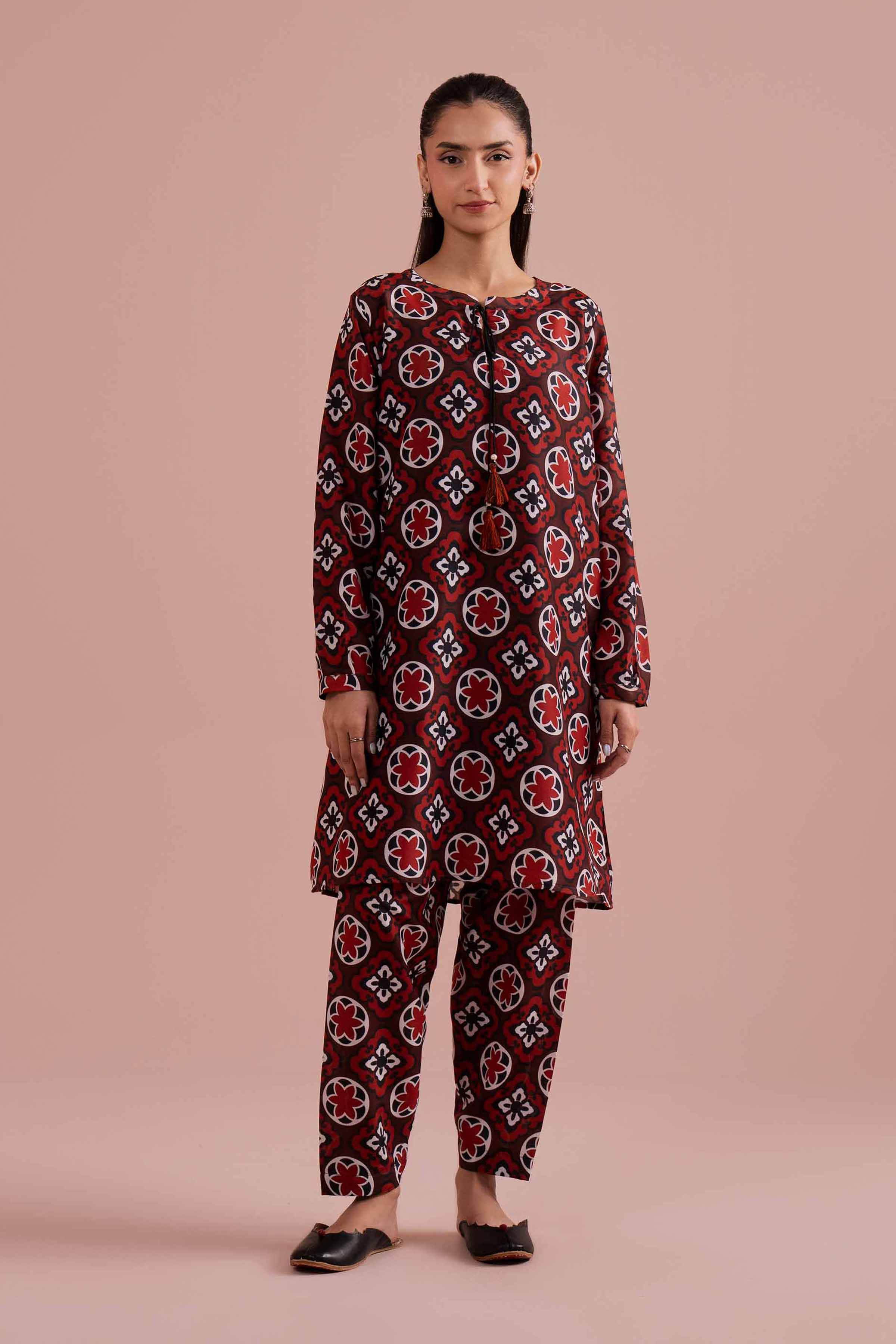 2 Piece - Printed Suit - PE26-12 for Women - Pret Collection | Nishat | Shop Online