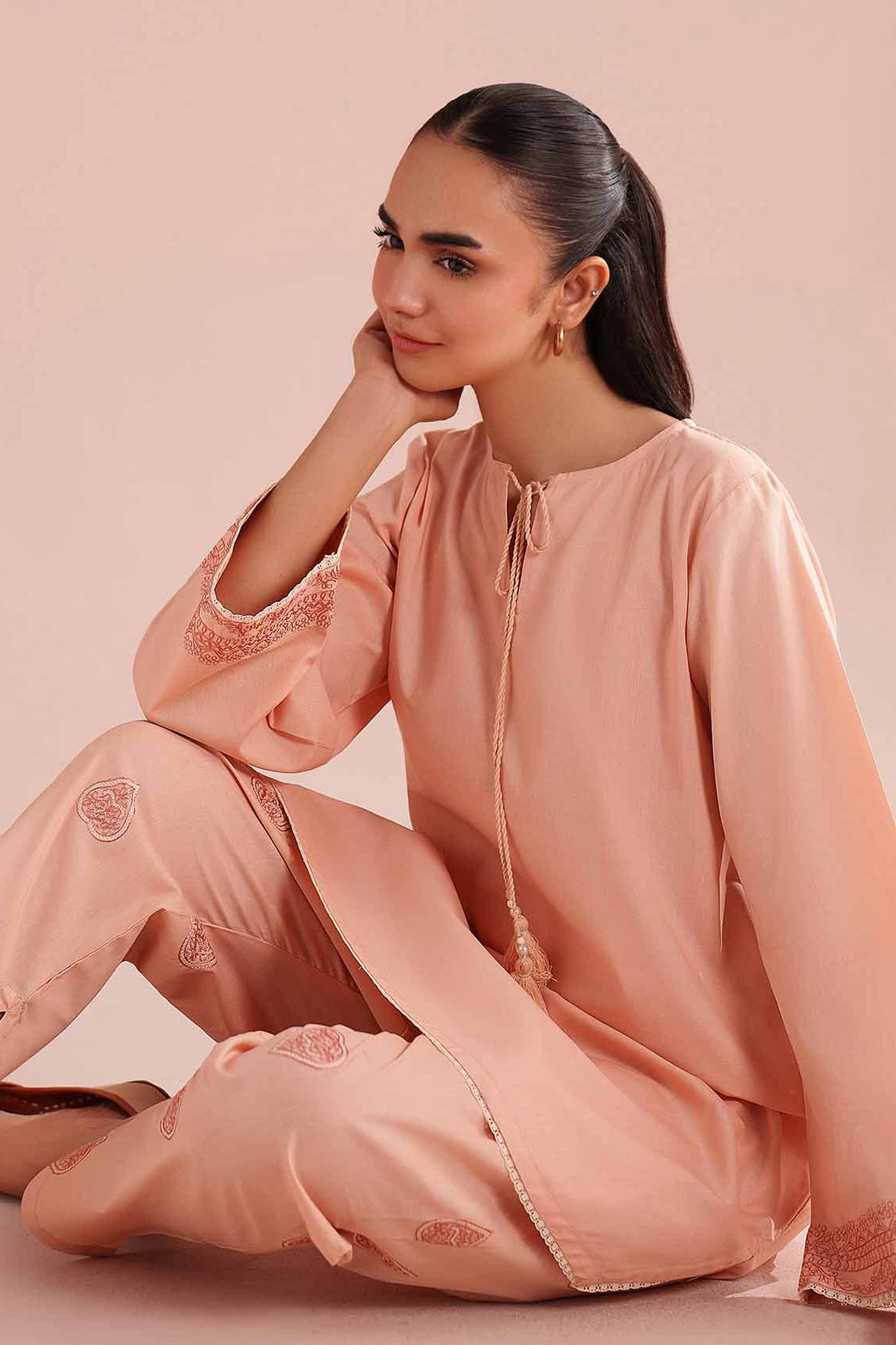 2 Piece - Embroidered Suit - PE26-150 for Women - Pret Collection | Nishat | Shop Online