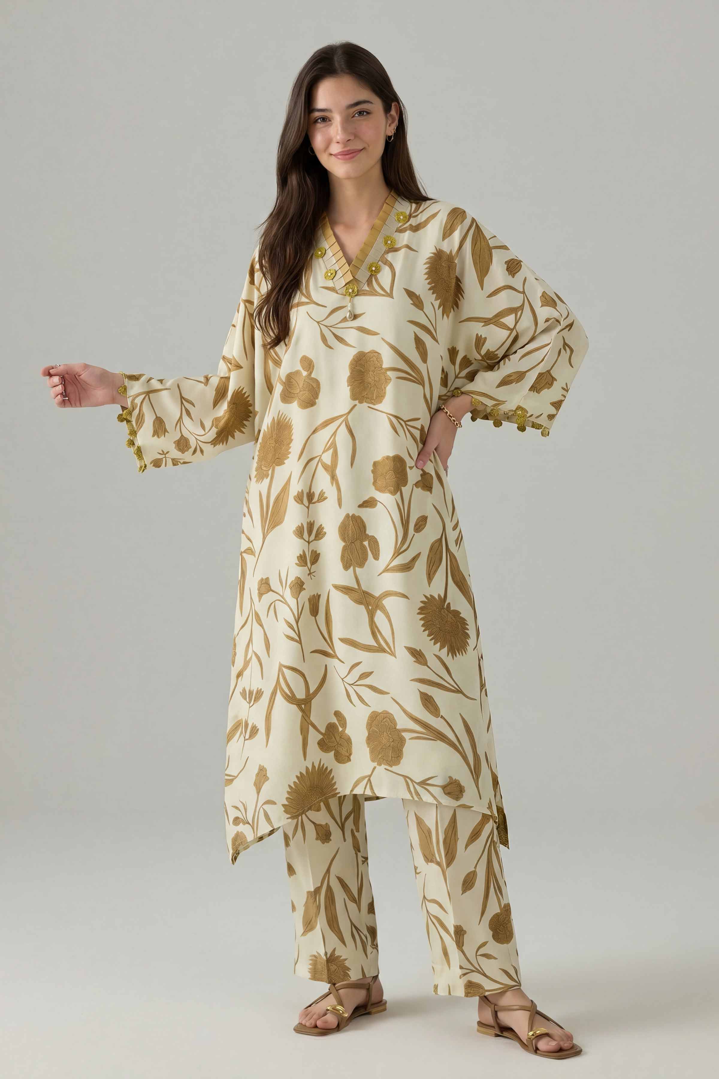 2 Piece - Printed Suit - PE26-158