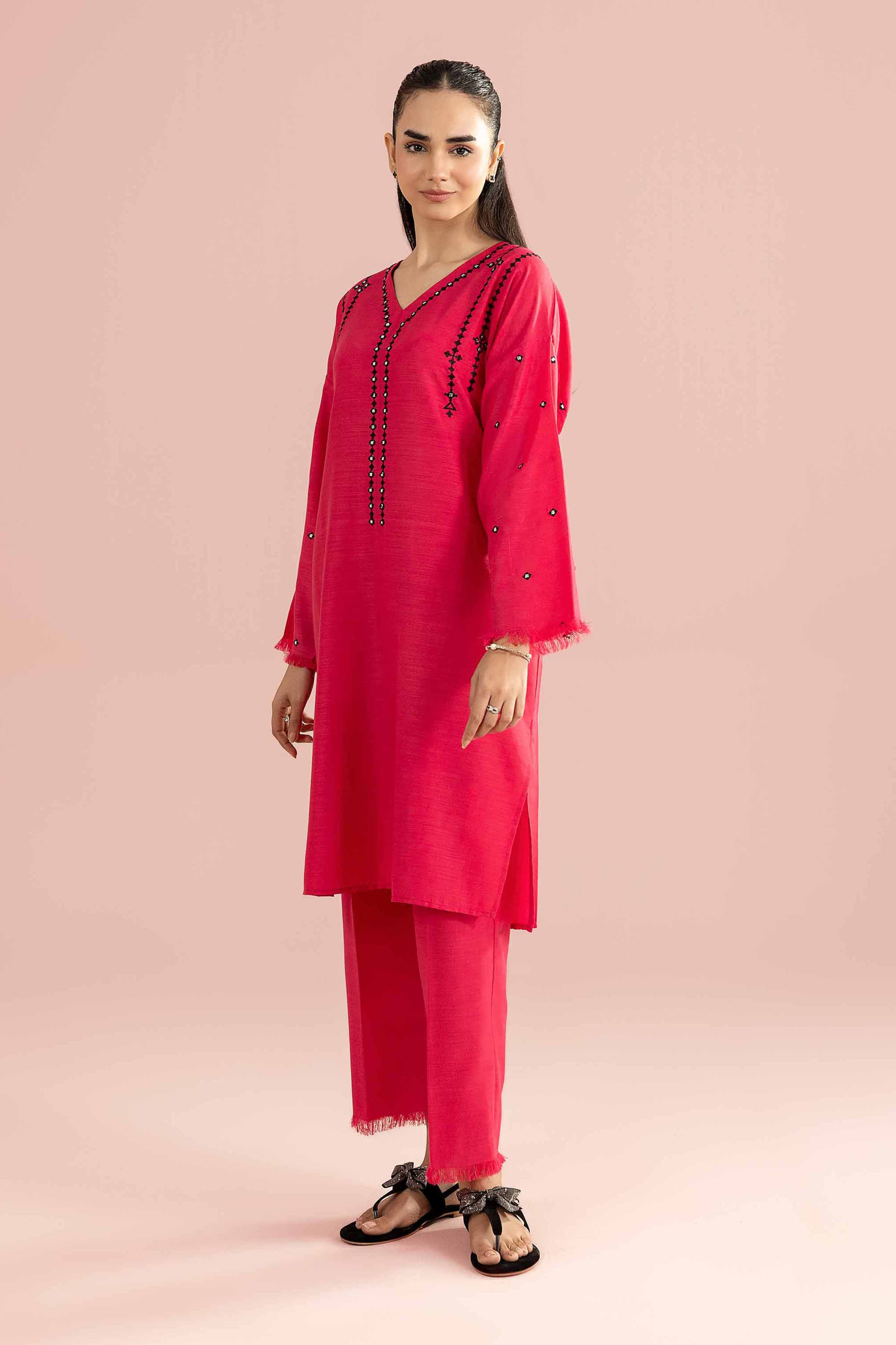 2 Piece - Embroidered Suit - PE26-163 for Women - Pret Collection | Nishat | Shop Online