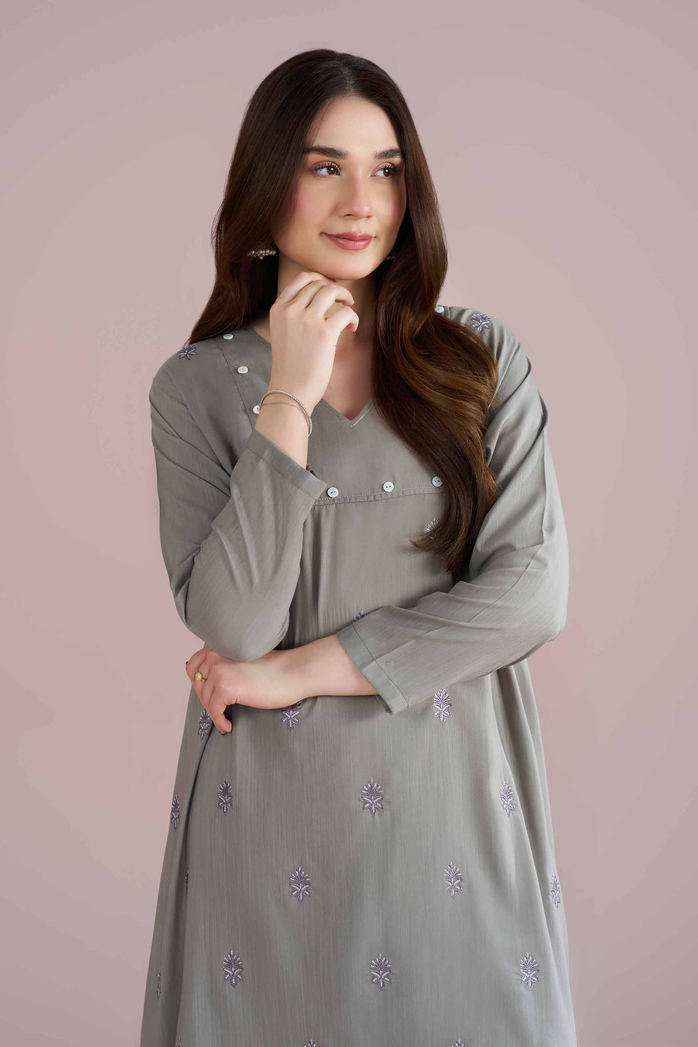 2 Piece - Embroidered Suit - PE26-166 for Women - Pret Collection | Nishat | Shop Online