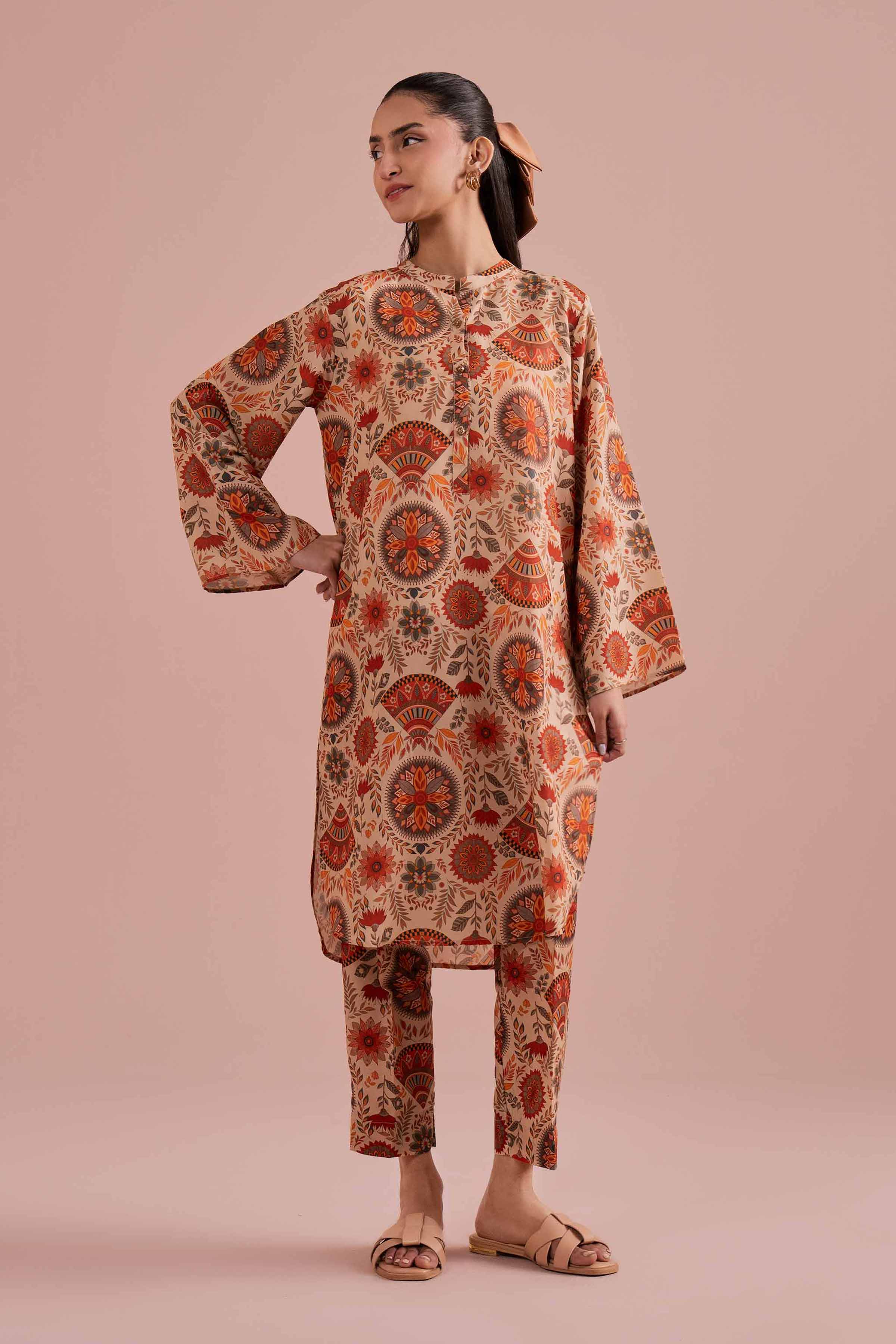 2 Piece - Printed Suit - PE26-18 for Women - Pret Collection | Nishat | Shop Online