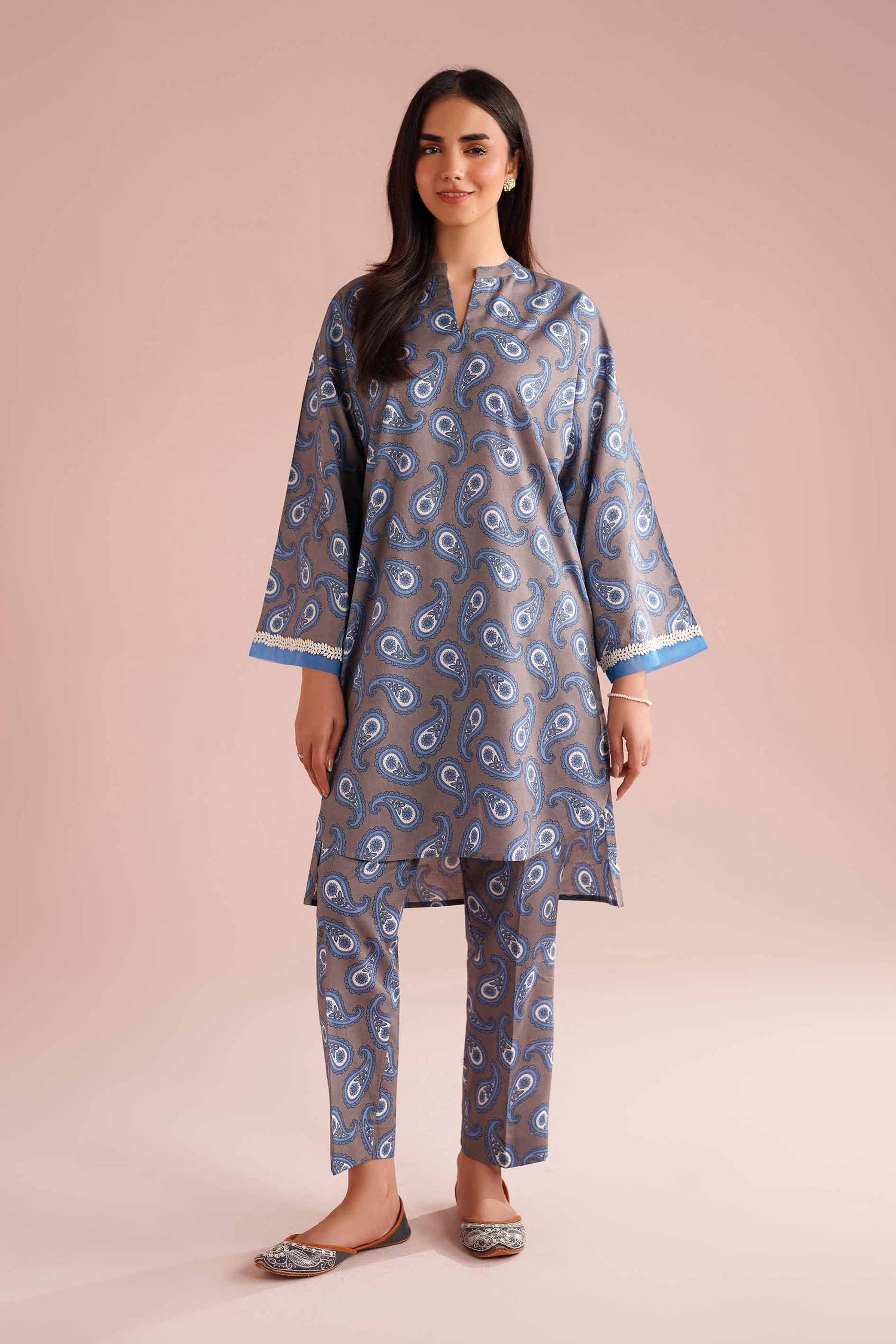 2 Piece - Printed Suit - PE26-182 for Women - Pret Collection | Nishat | Shop Online