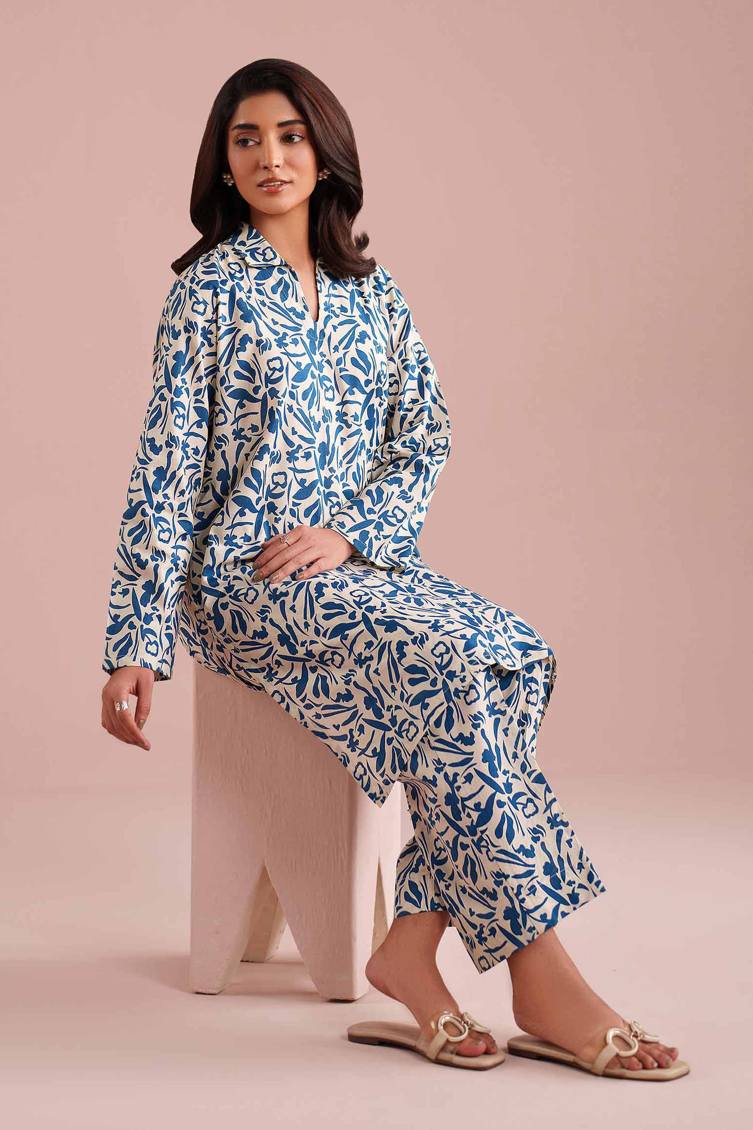 2 Piece - Printed Suit - PE26-184 for Women - Pret Collection | Nishat | Shop Online