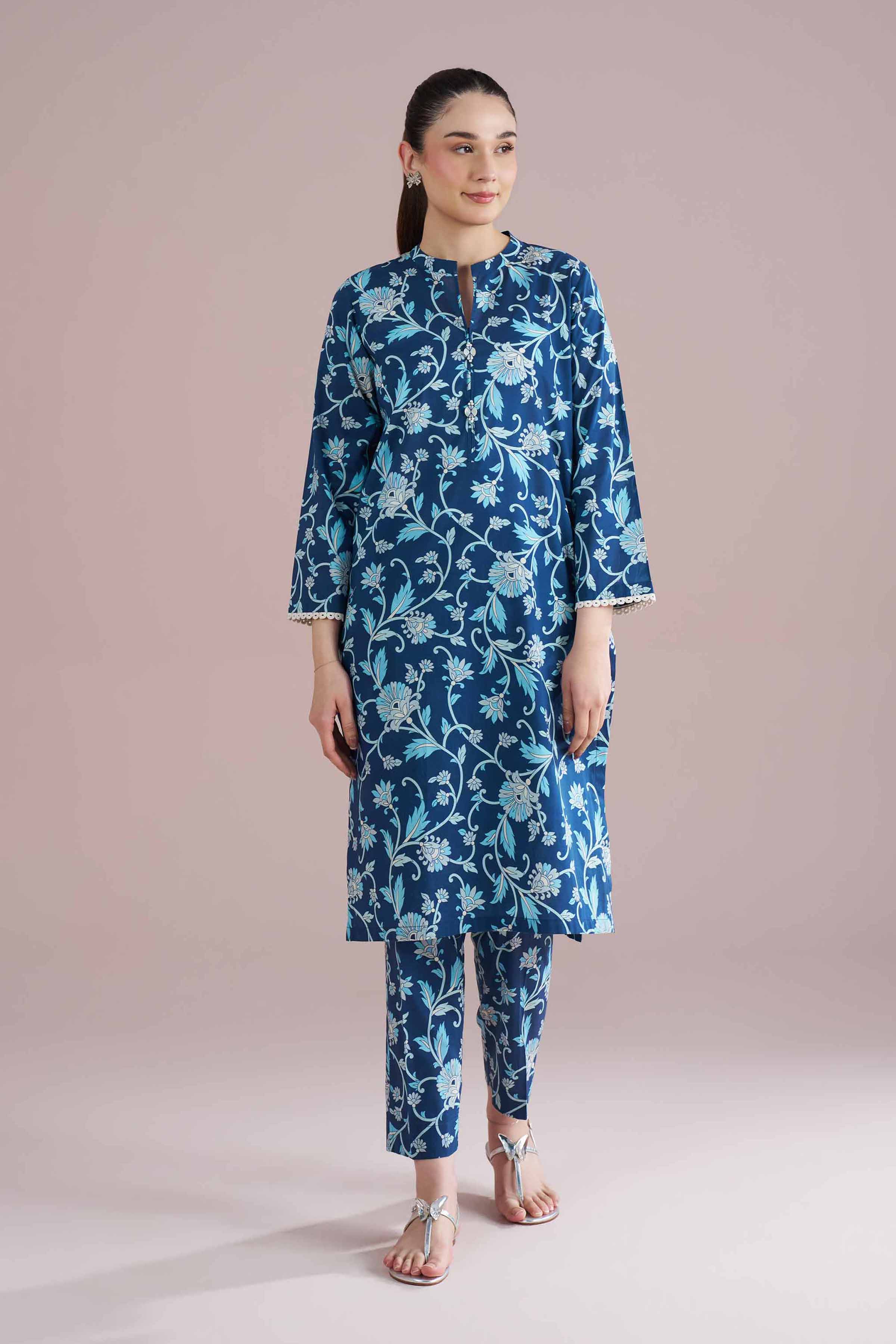 2 Piece - Printed Suit - PE26-195 for Women - Pret Collection | Nishat | Shop Online