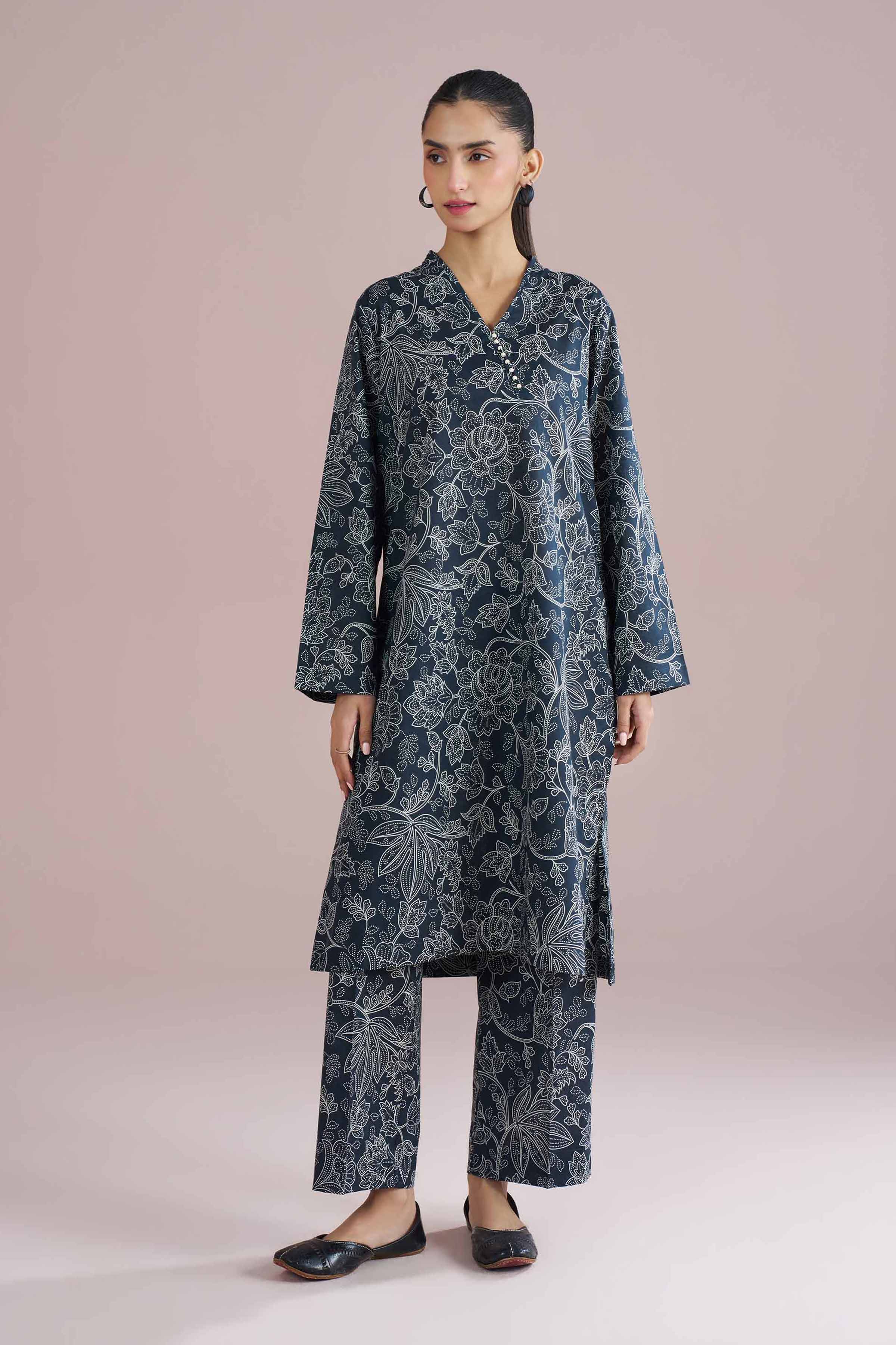 2 Piece - Printed Suit - PE26-196 for Women - Pret Collection | Nishat | Shop Online