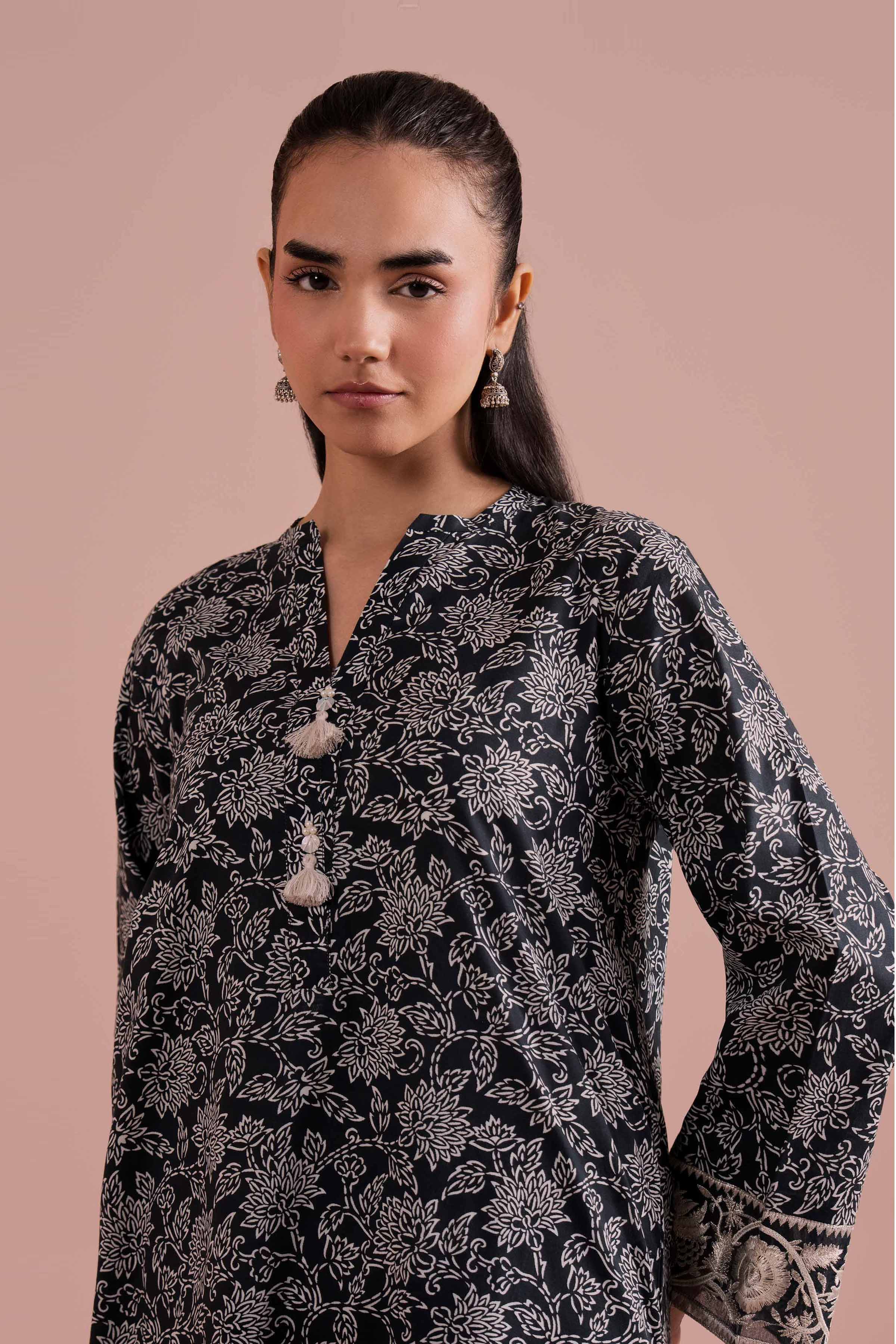 2 Piece - Printed Embroidered Suit - PE26-198 for Women - Pret Collection | Nishat | Shop Online