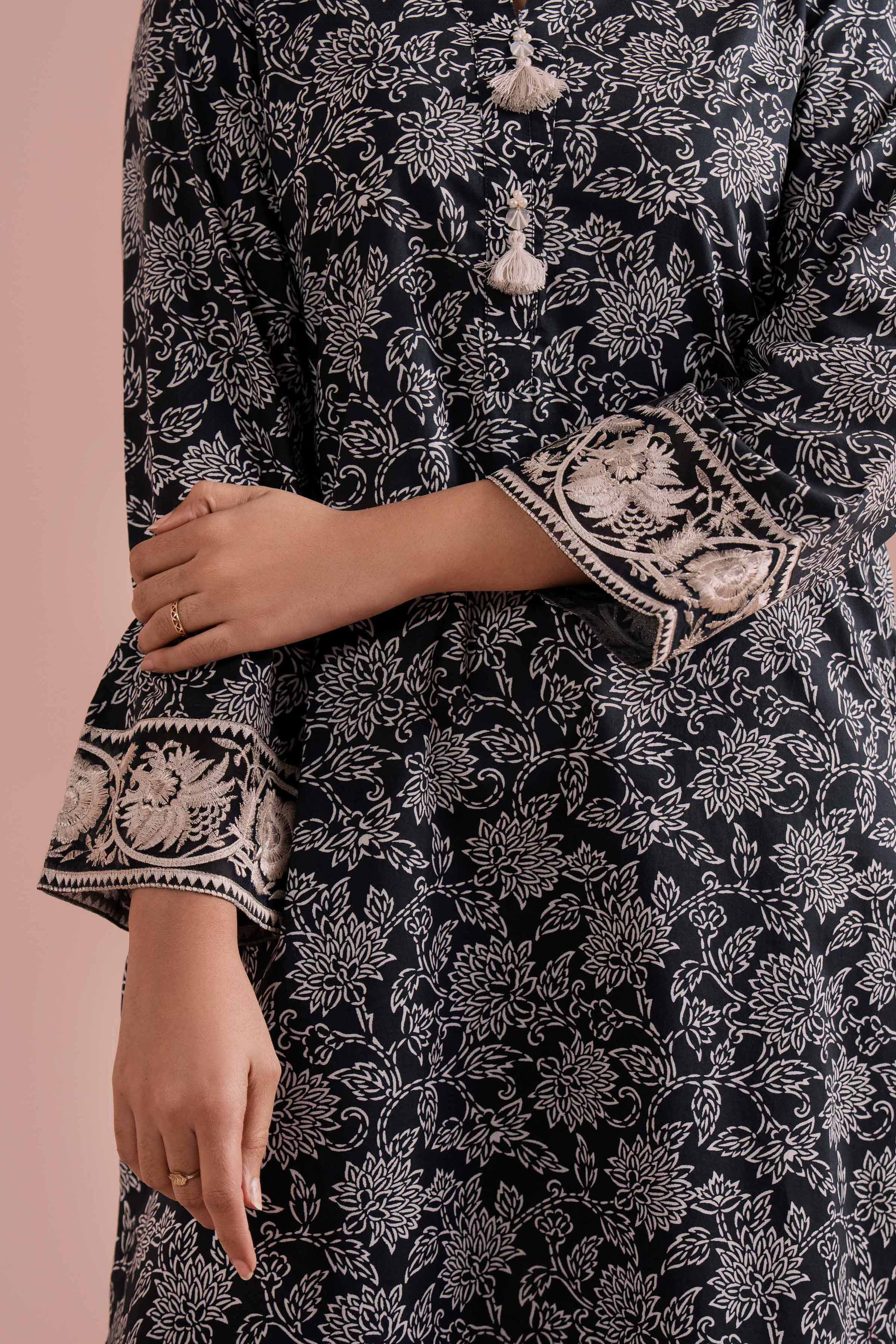 2 Piece - Printed Embroidered Suit - PE26-198 for Women - Pret Collection | Nishat | Shop Online