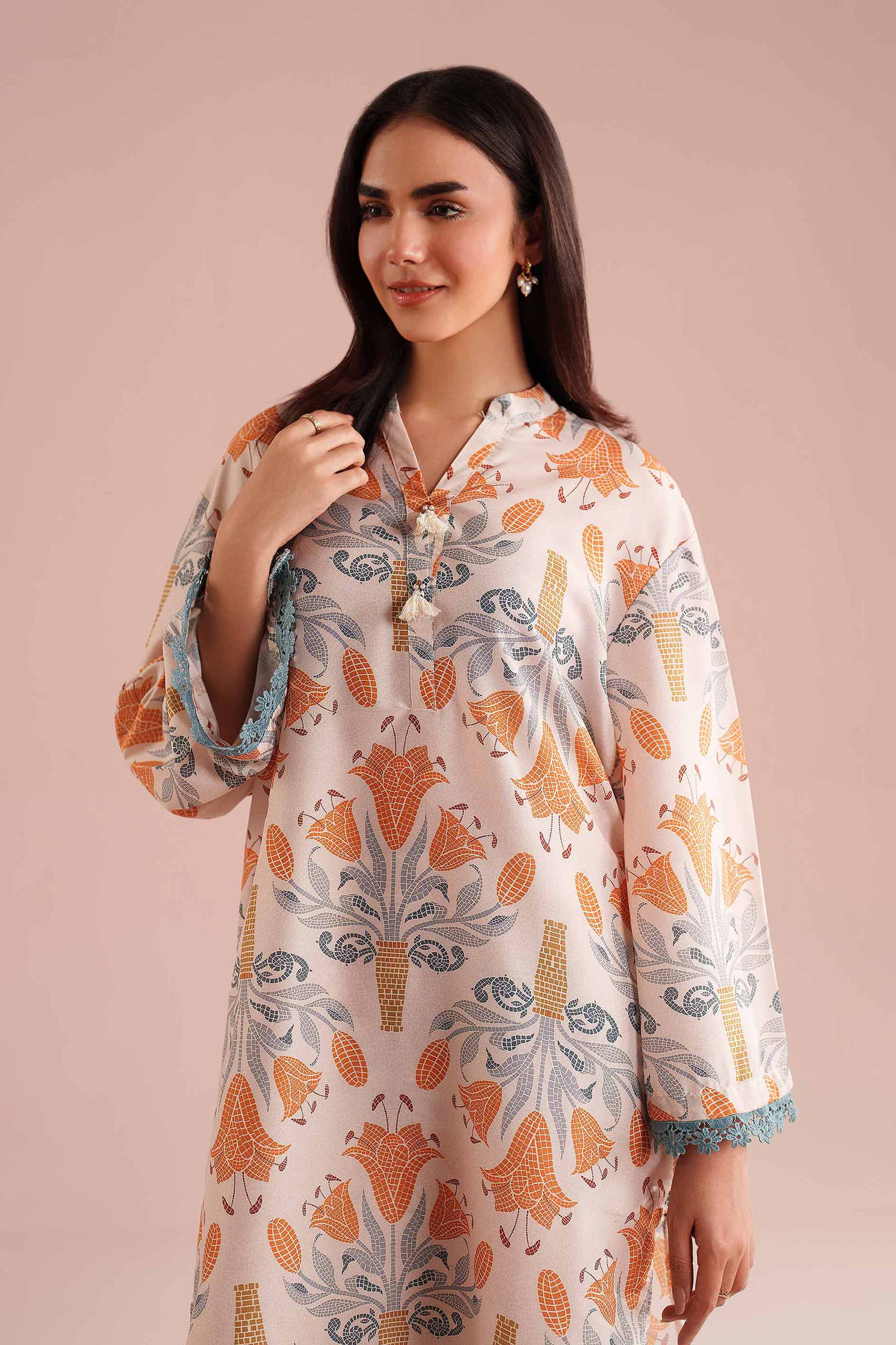 2 Piece - Printed Suit - PE26-20 for Women - Pret Collection | Nishat | Shop Online